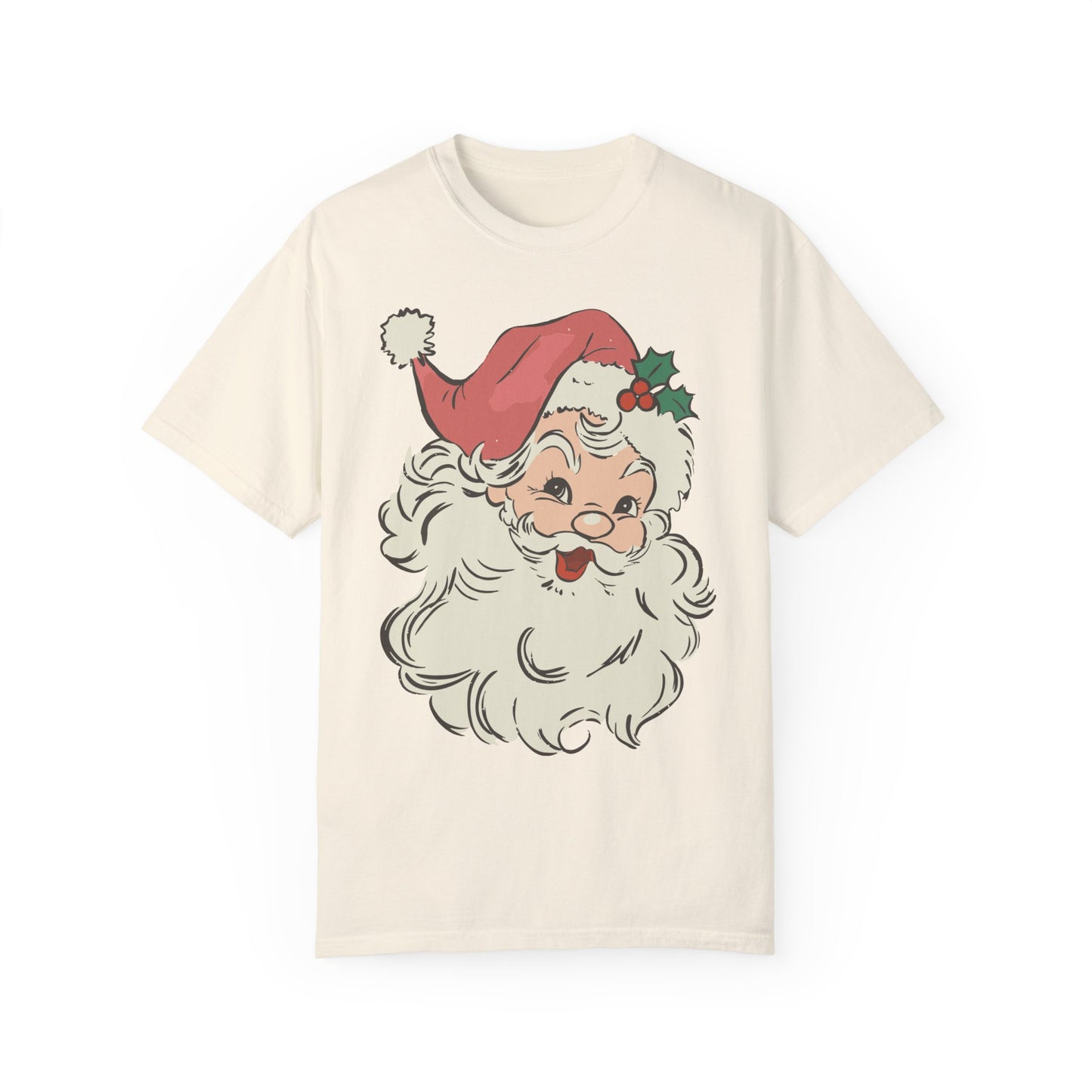 Vintage Santa Comfort Colors Shirt Ivory