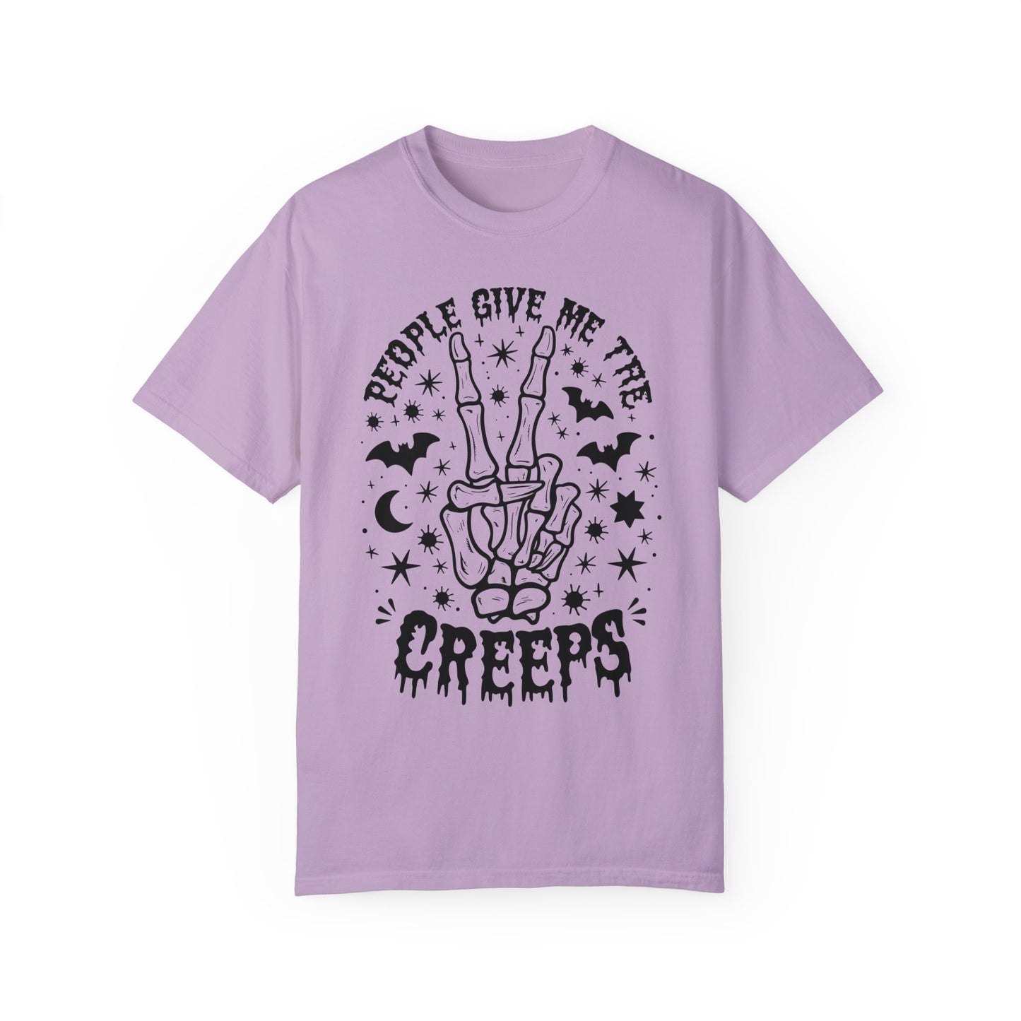 People Give Me The Creeps Halloween Horror Shirt Orchid