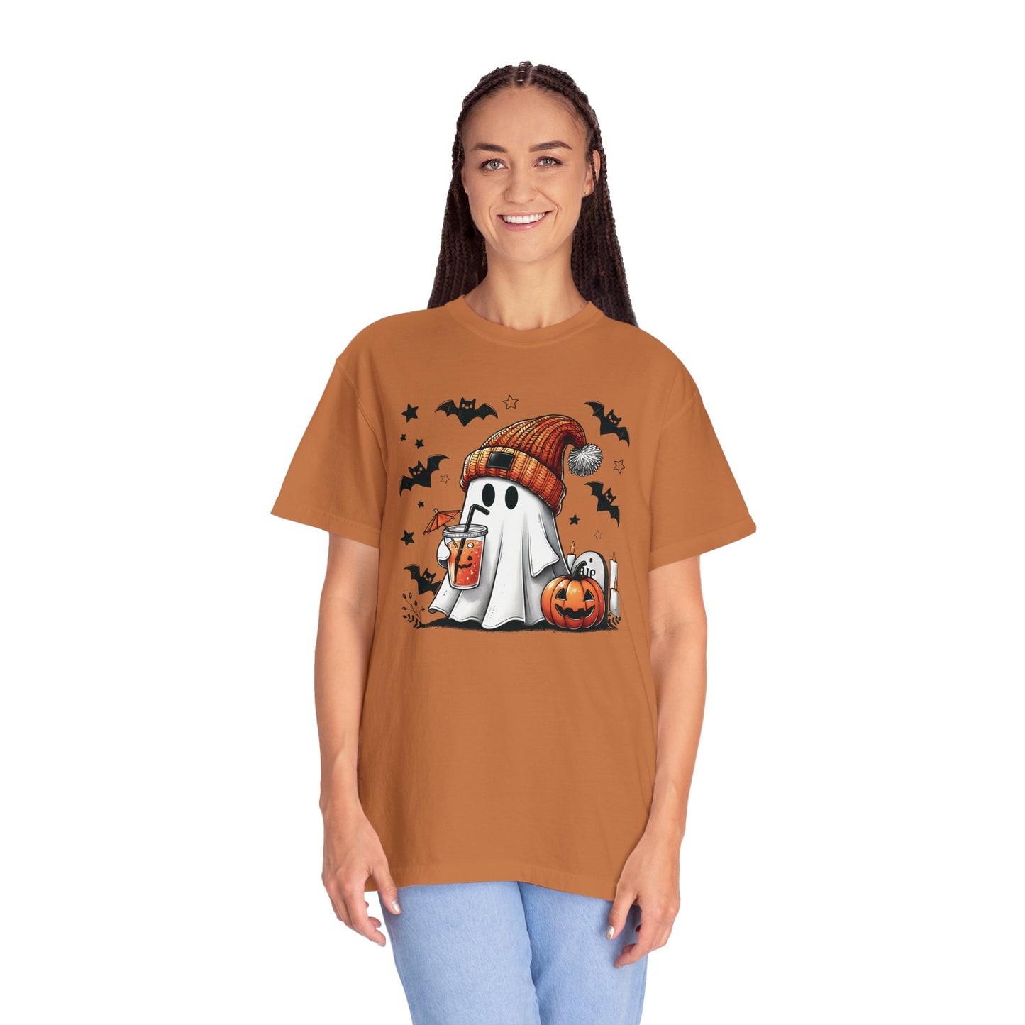 Halloween Ghost Comfort Colors Shirt, Cute Ghost Shirt, Womens Halloween