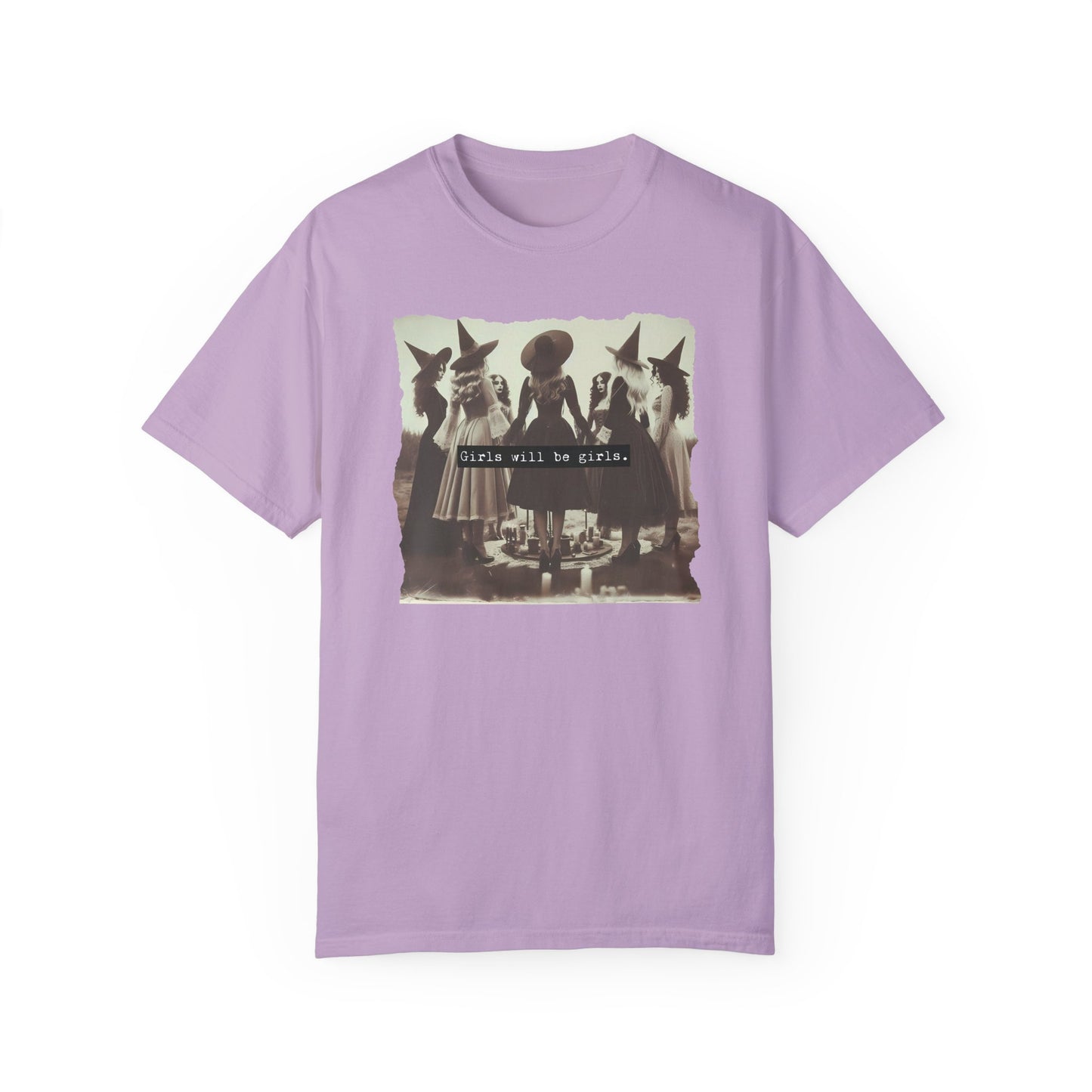 Girls Will Be Girls Shirt, Funny Feminist Comfort Colors Tee, Female Feminist Shirt Orchid