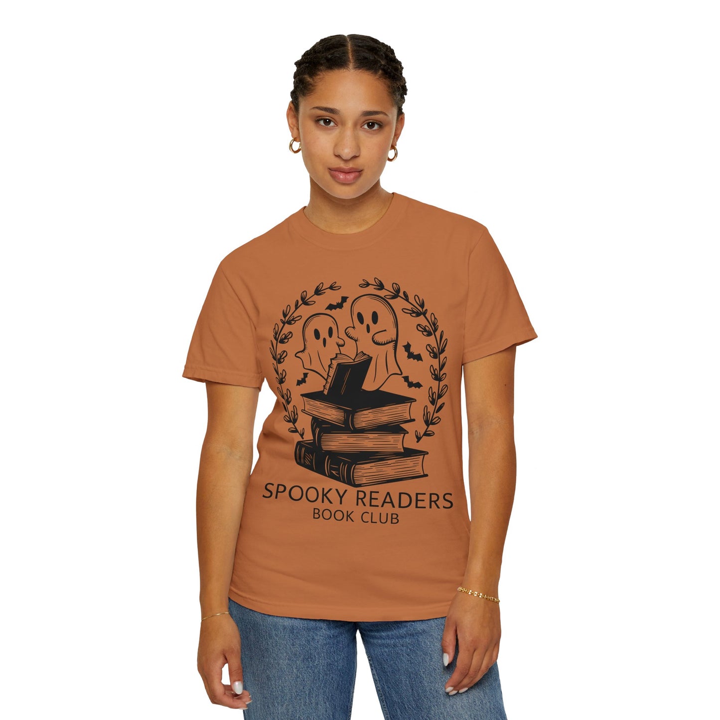 Comfort Colors Spooky Book Club Shirt, Book Ghost Shirt, Halloween Shirt
