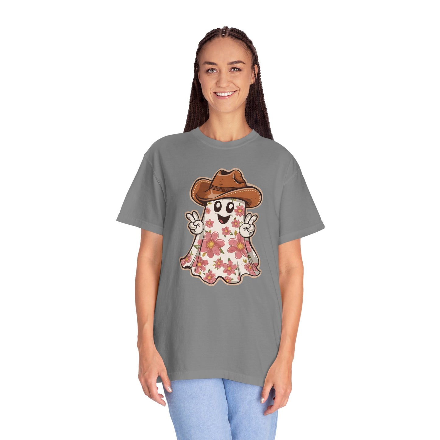 Floral Halloween Cowboy Ghost Howdy Western Shirt - Spooky Western Apparel