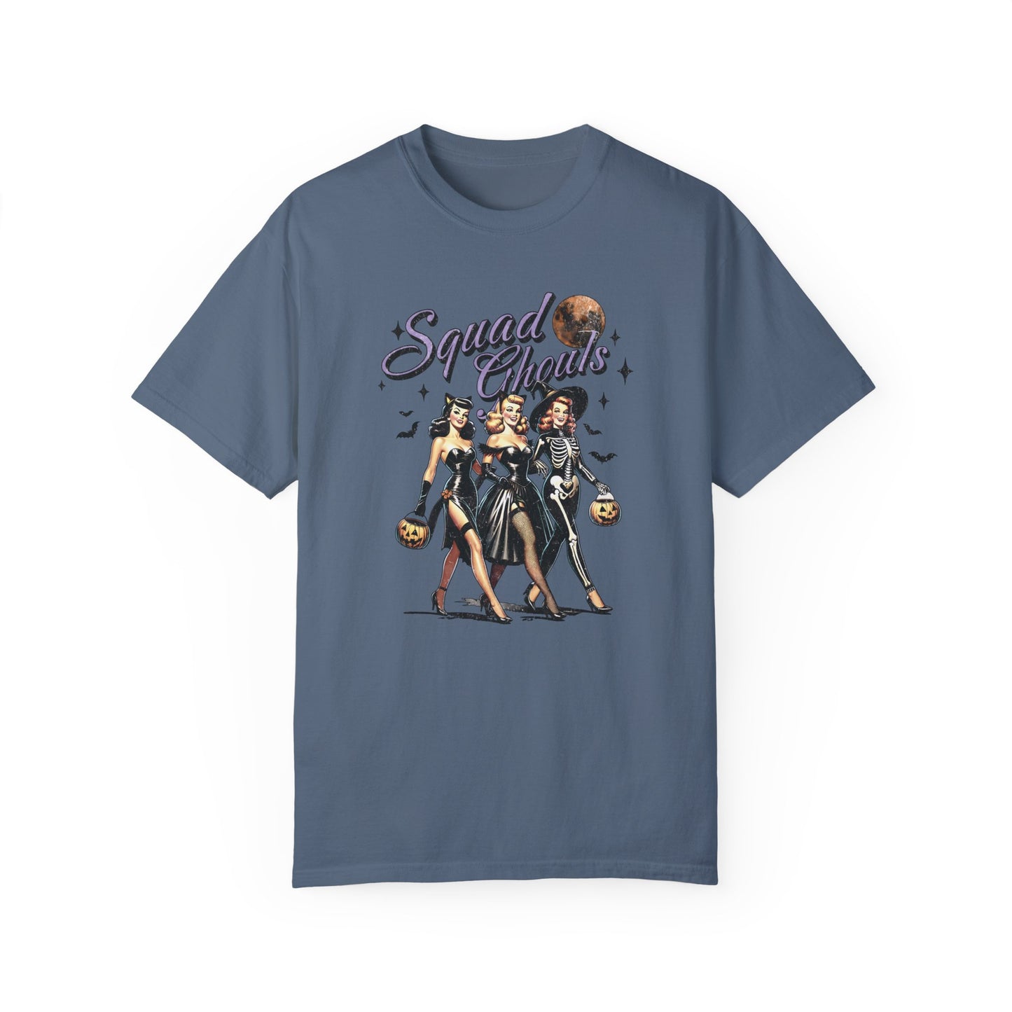 Squad Ghouls Shirt - Vintage Halloween Shirt Blue Jean