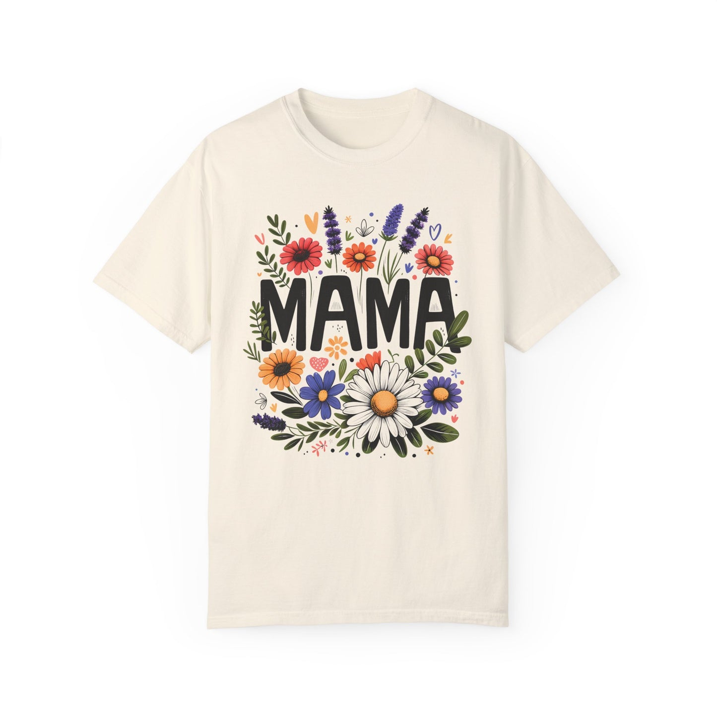 Comfort Colors Flower Mama Shirt Ivory