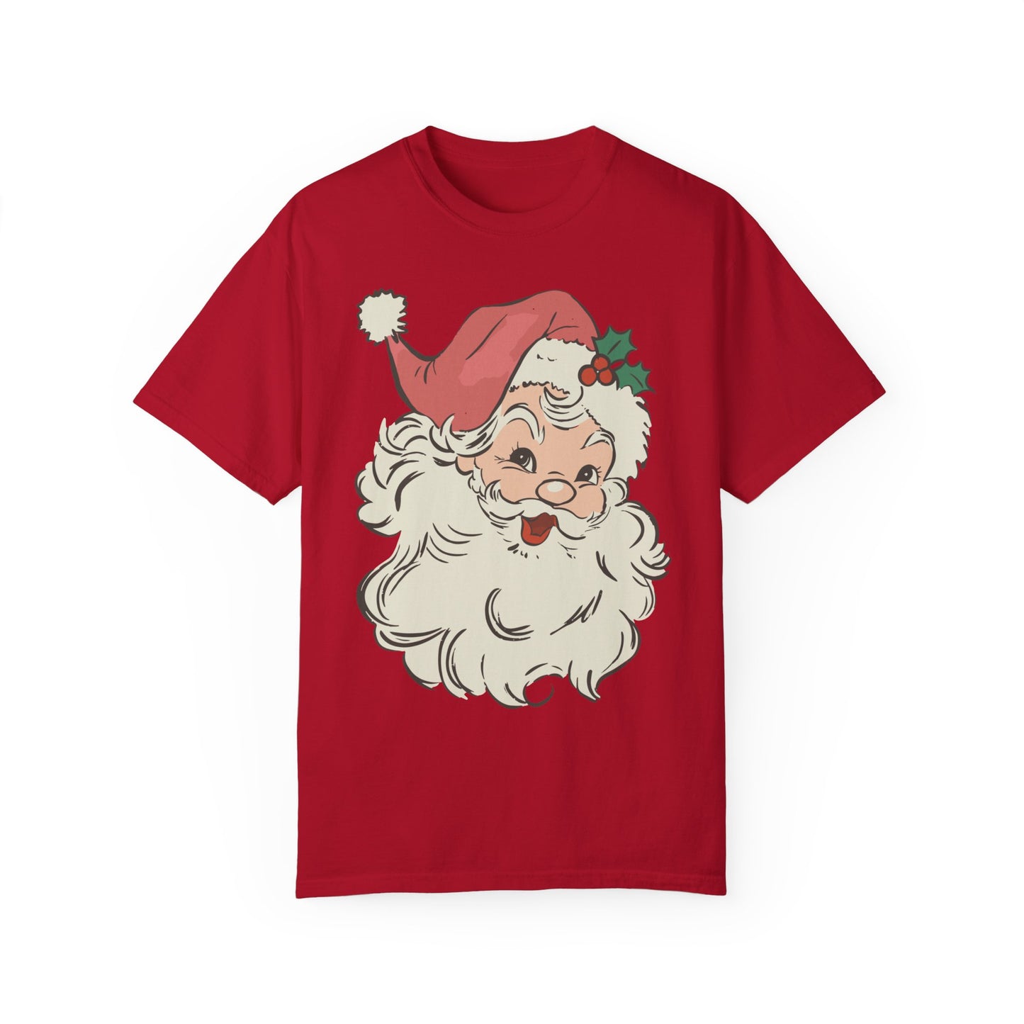 Vintage Santa Comfort Colors Shirt Red