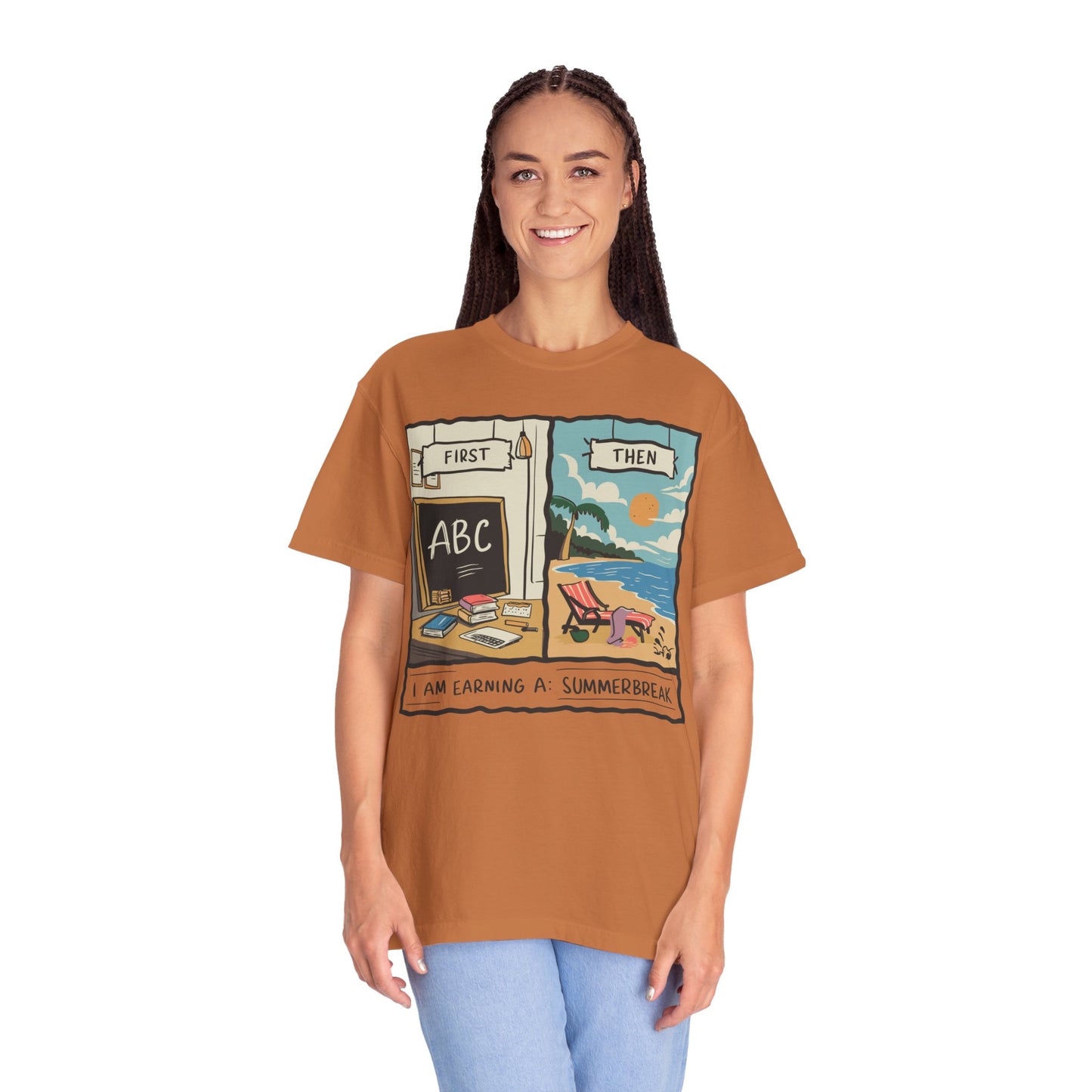 First Teach Then Beach School Out For Summer Shirt - Teacher Vacation Apparel