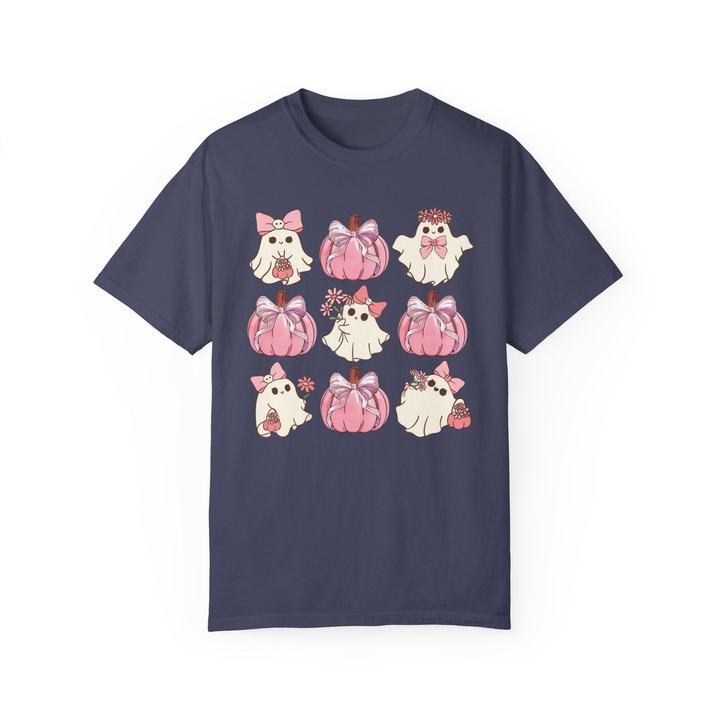 Halloween Coquette Pink Pumpkin Shirt Denim