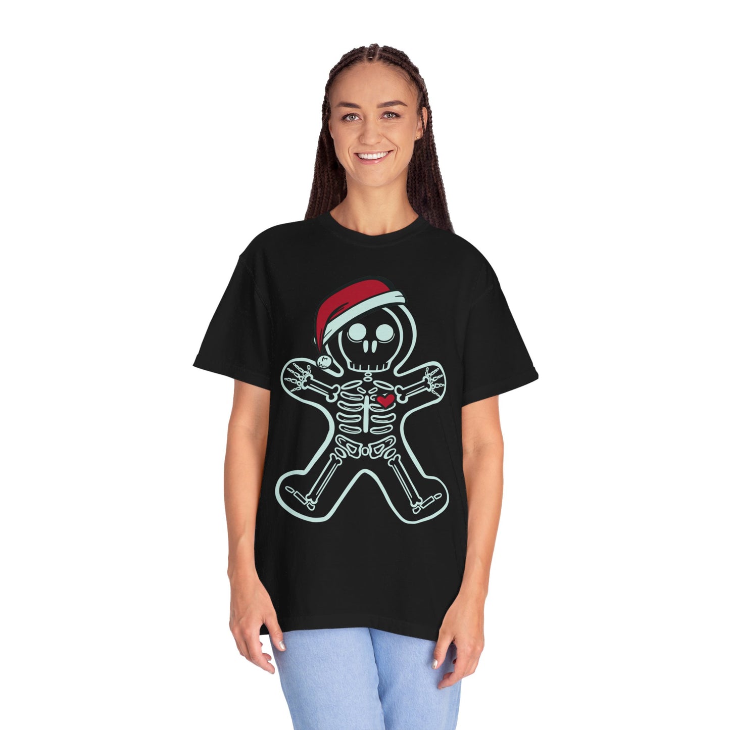 Gingerbread Man X-Ray Shirt | Funny Xmas X-Ray Technician Santa Hat Gift
