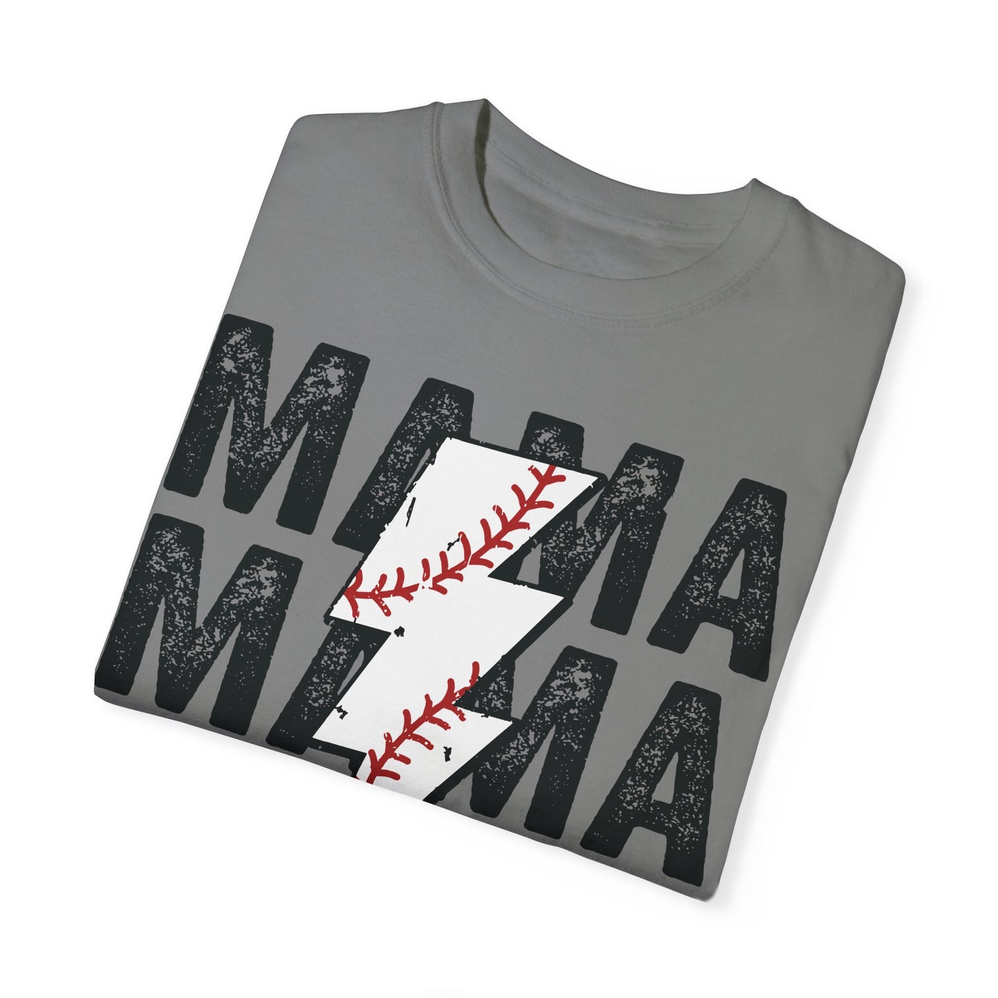Comfort Colors Baseball Mama Shirt Grey