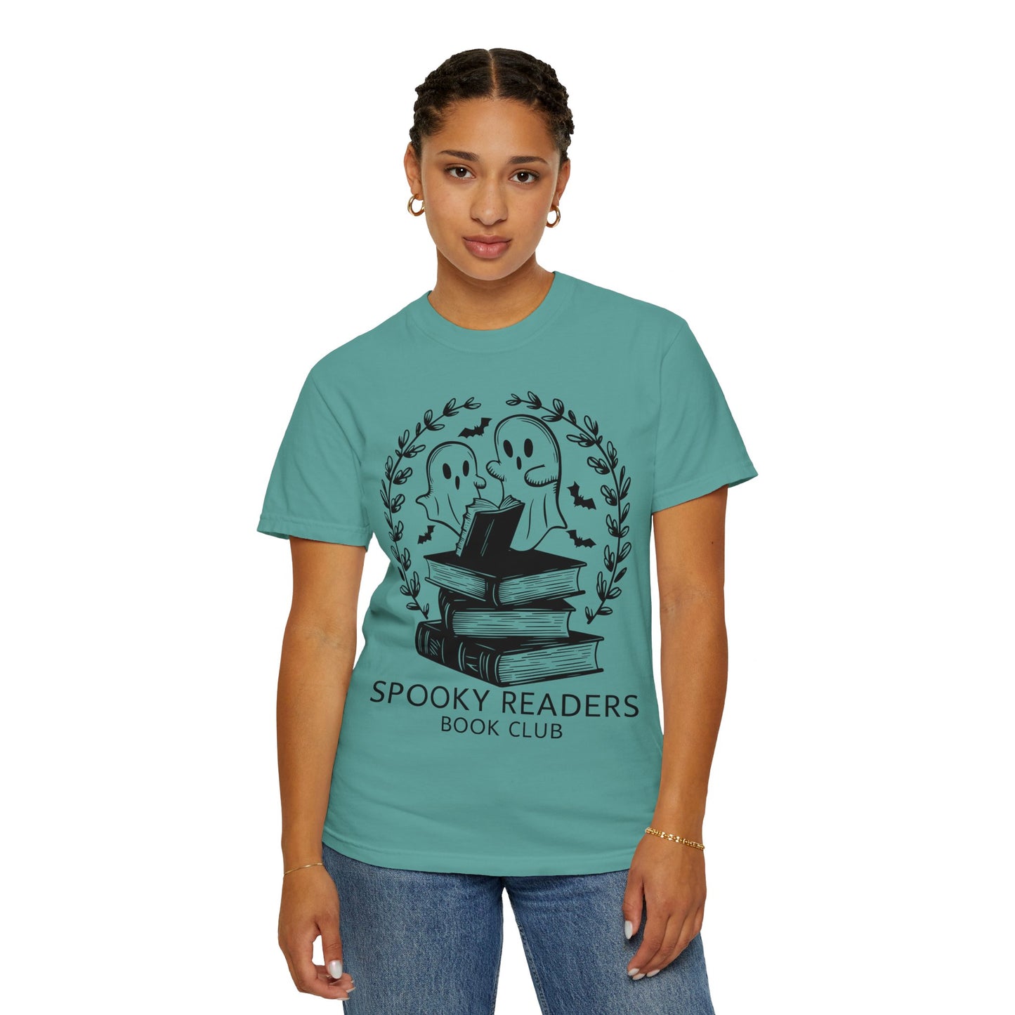 Comfort Colors Spooky Book Club Shirt, Book Ghost Shirt, Halloween Shirt