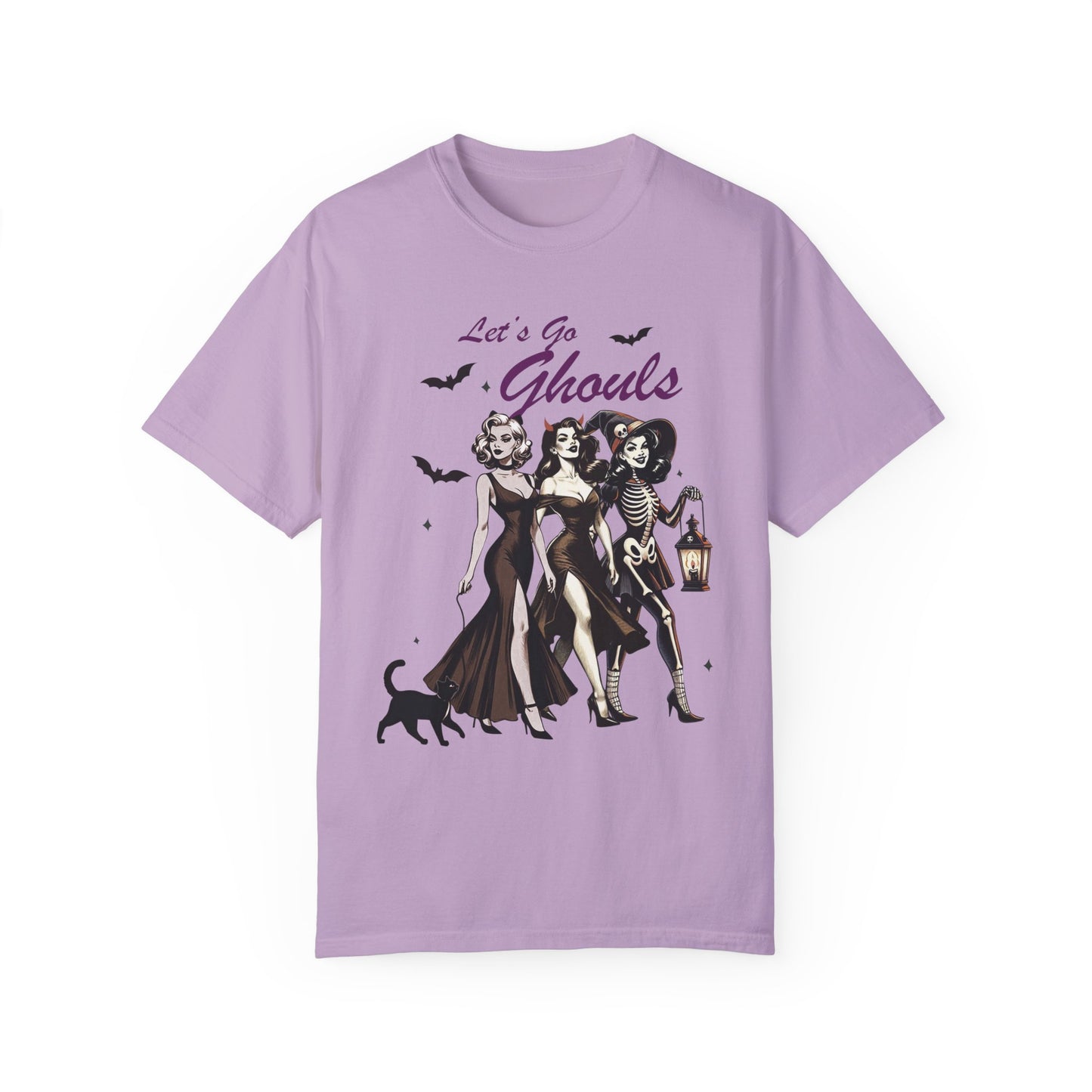 Halloween Witch Let's Go Ghouls Shirt Orchid