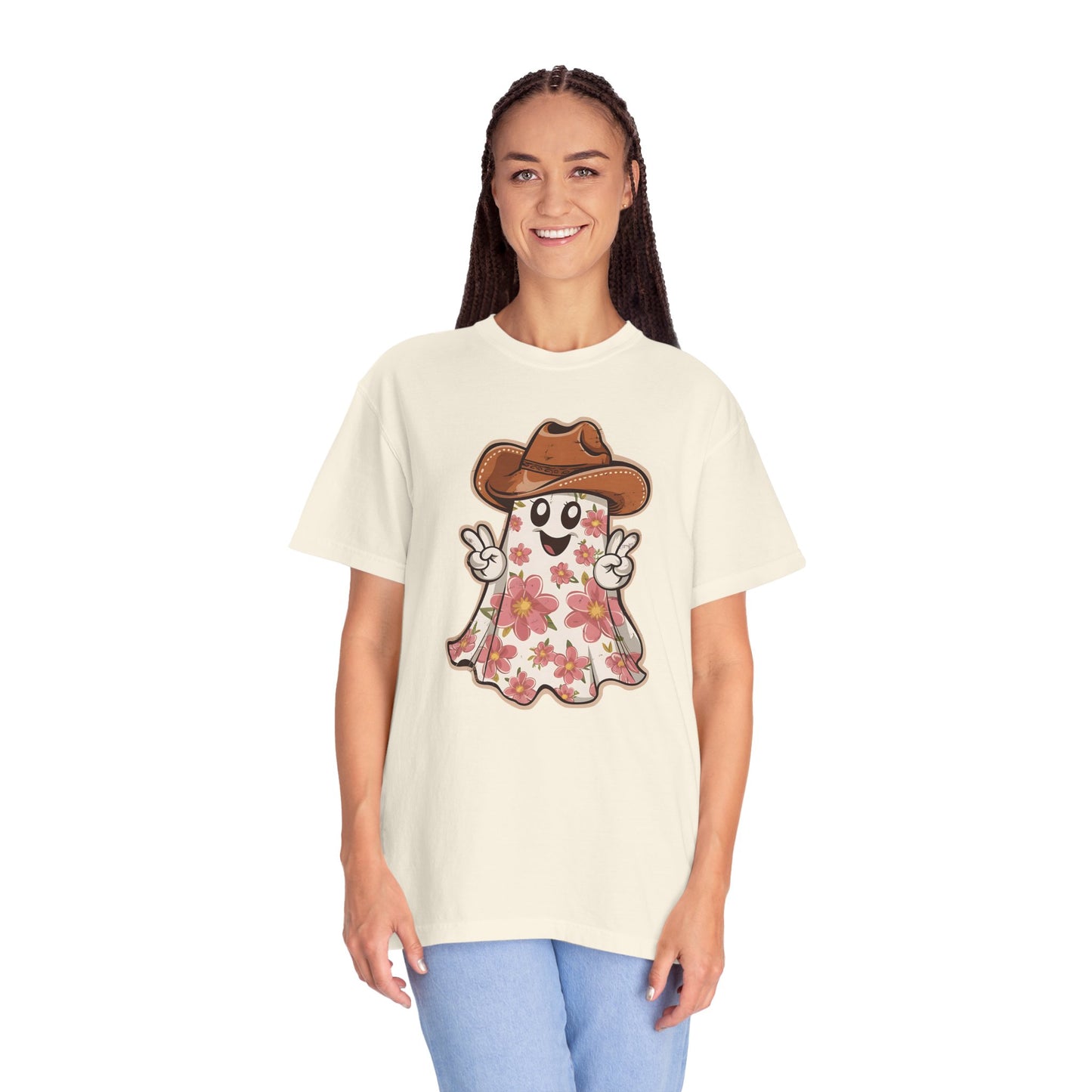Floral Halloween Cowboy Ghost Howdy Western Shirt - Spooky Western Apparel