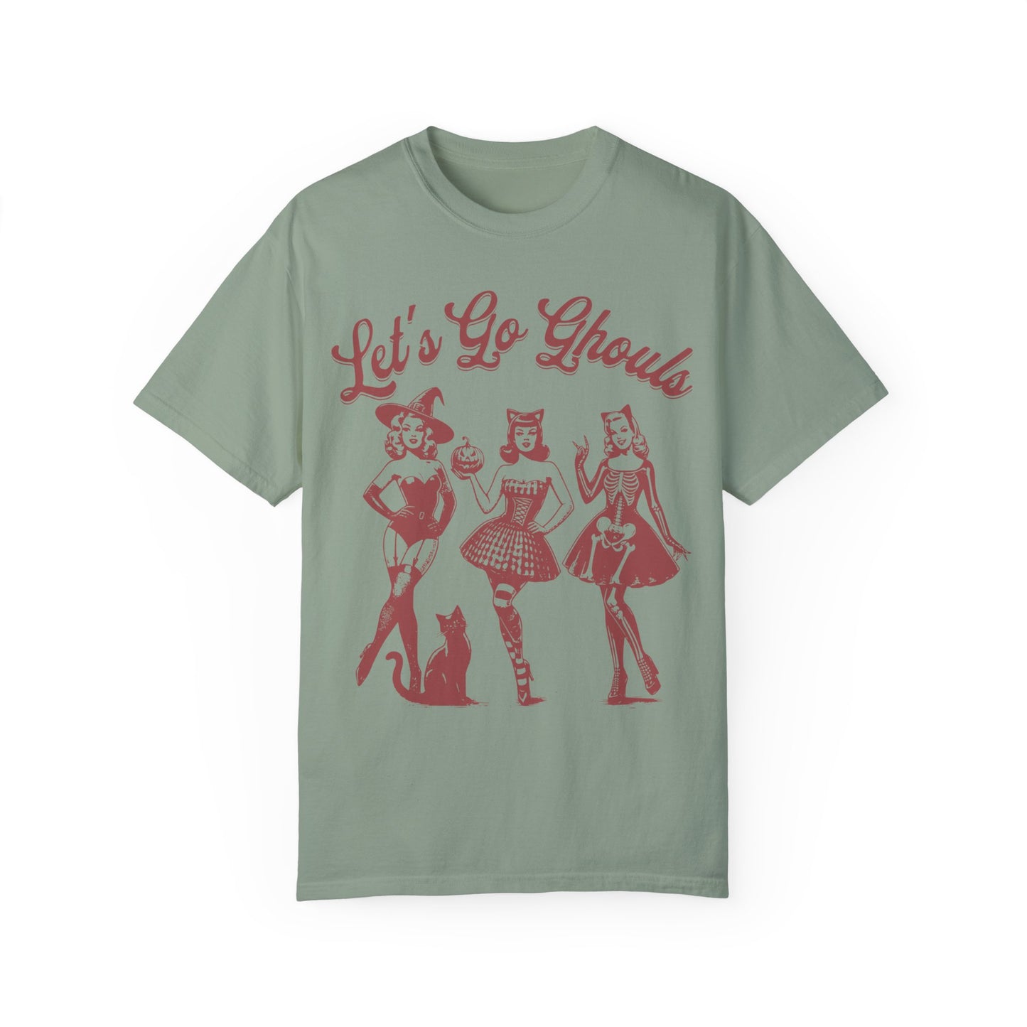 Lets Go Ghouls Witches Shirt - Spooky Girls Comfort Colors T-shirt Bay
