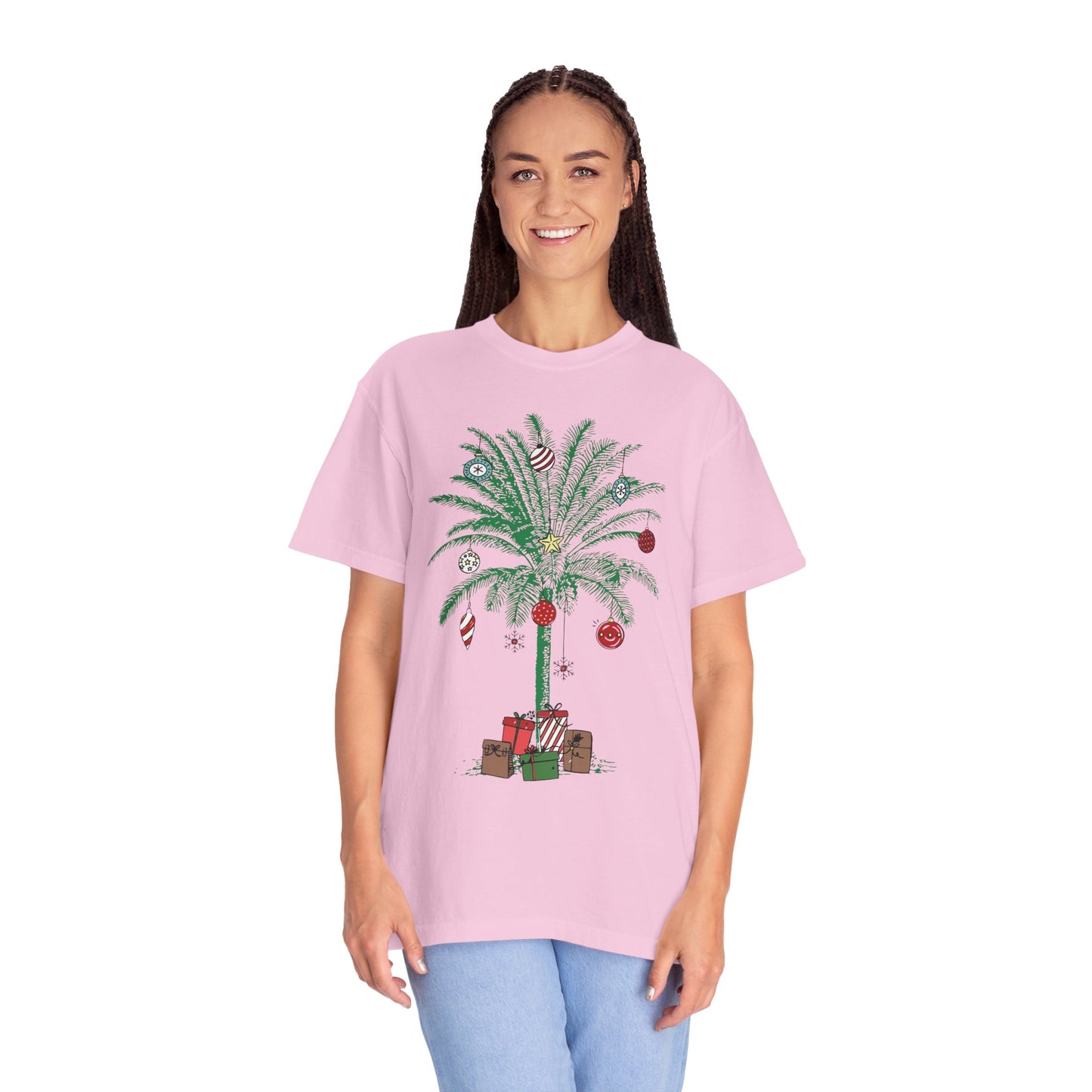 Christmas Palm Tree Shirt - Beach Aloha Xmas Tee