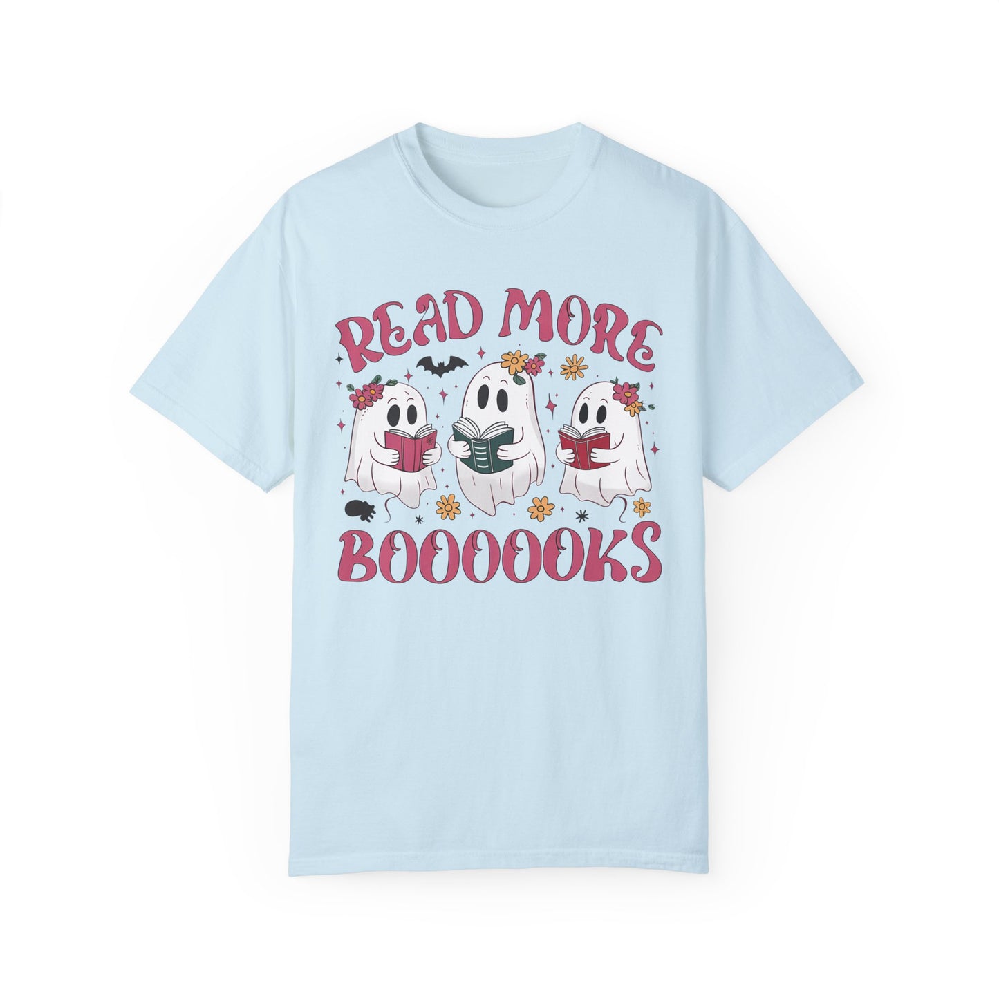Ghost Reading Books Shirt Chambray