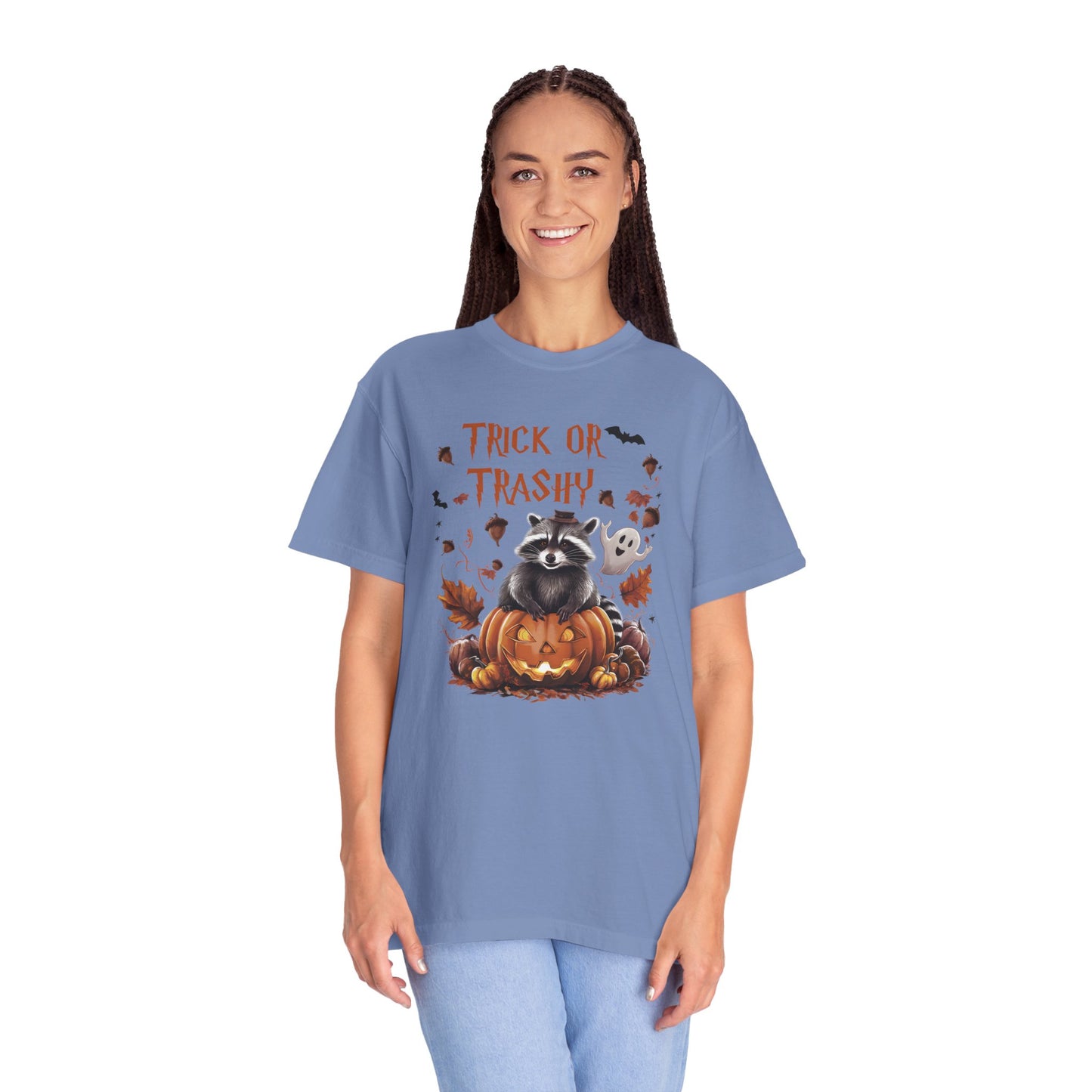 Comfort Colors® Trick or Trashy Racoon Halloween Shirt
