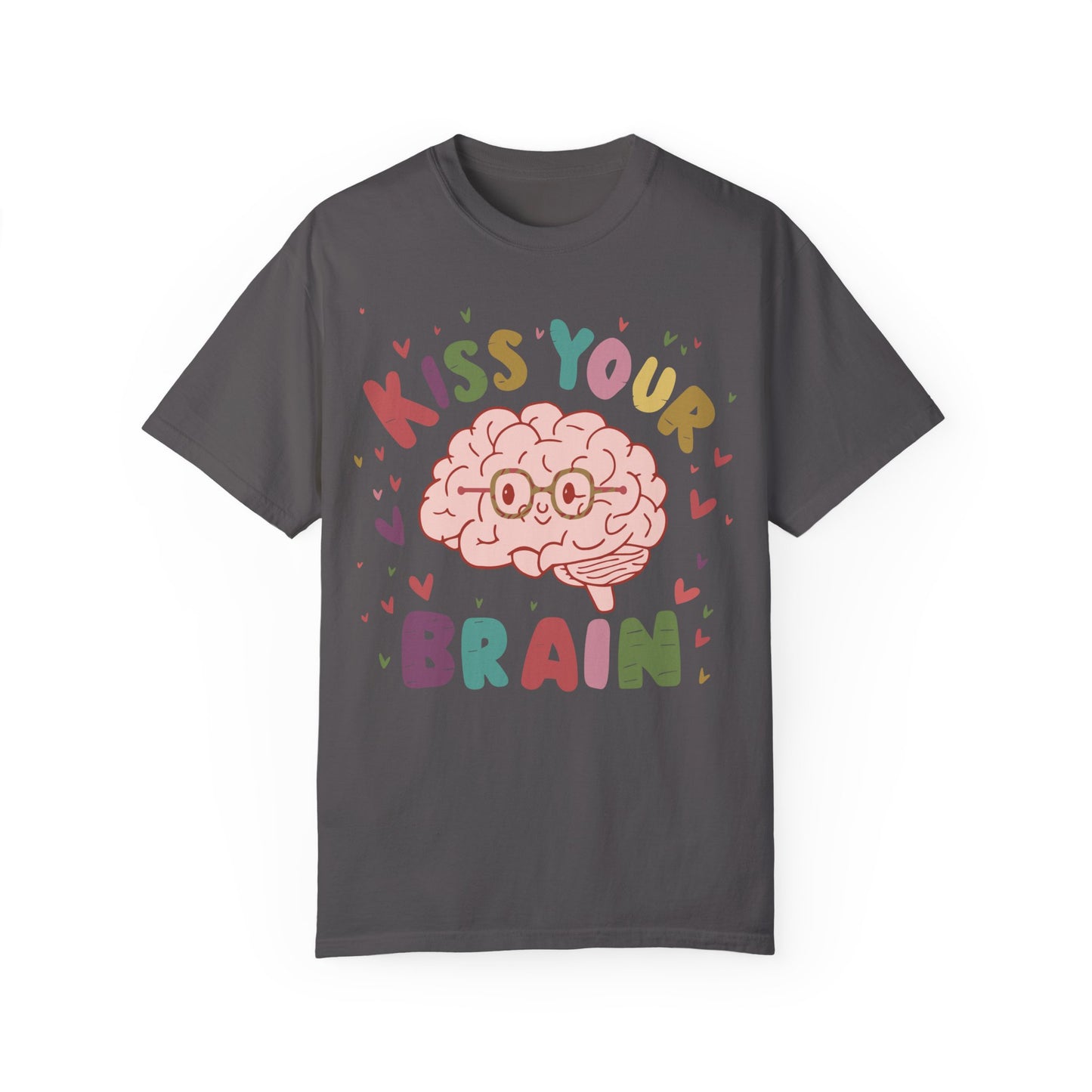 Teacher Shirt - Kiss Your Brain Shirt Graphite