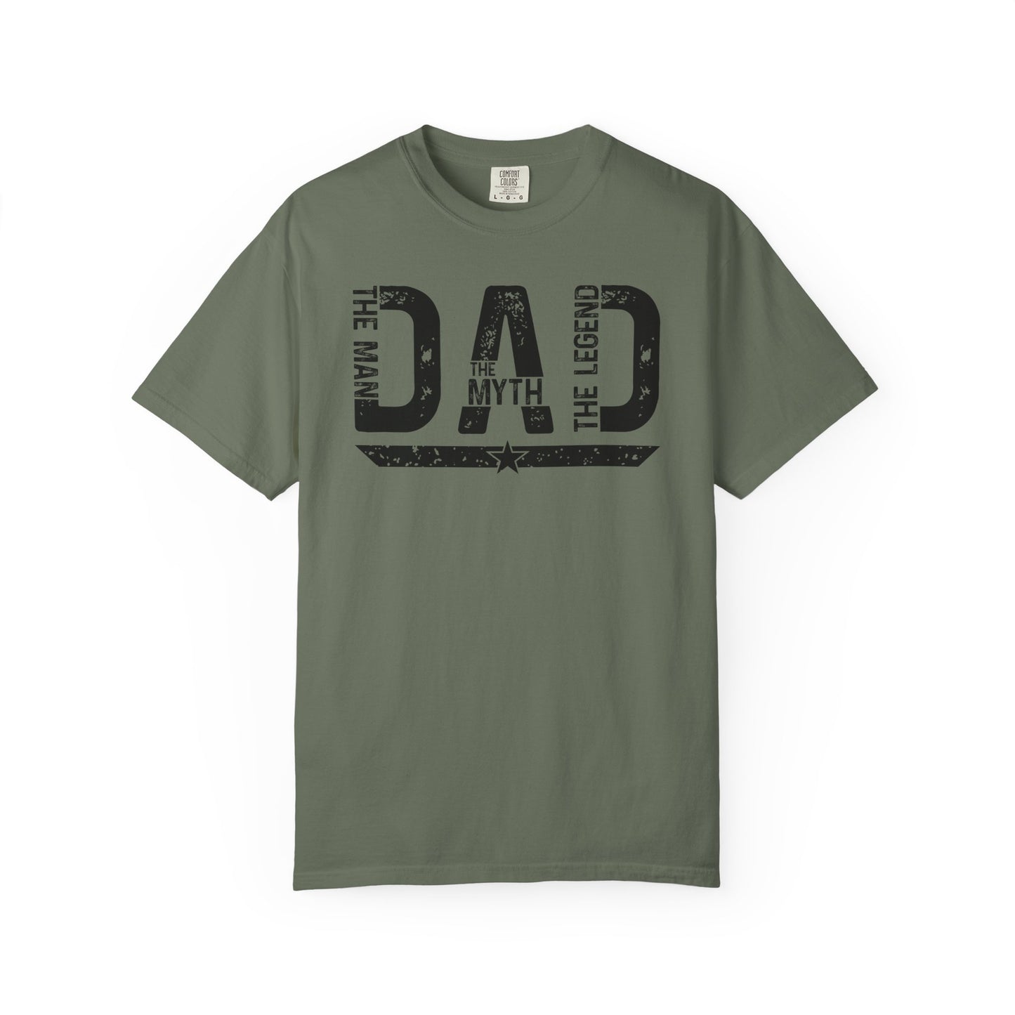 Dad The Man The Myth The Legend Shirt Gift for Dad Fathers Day Tee Comfort Colors Dad Shirt BYBNA49