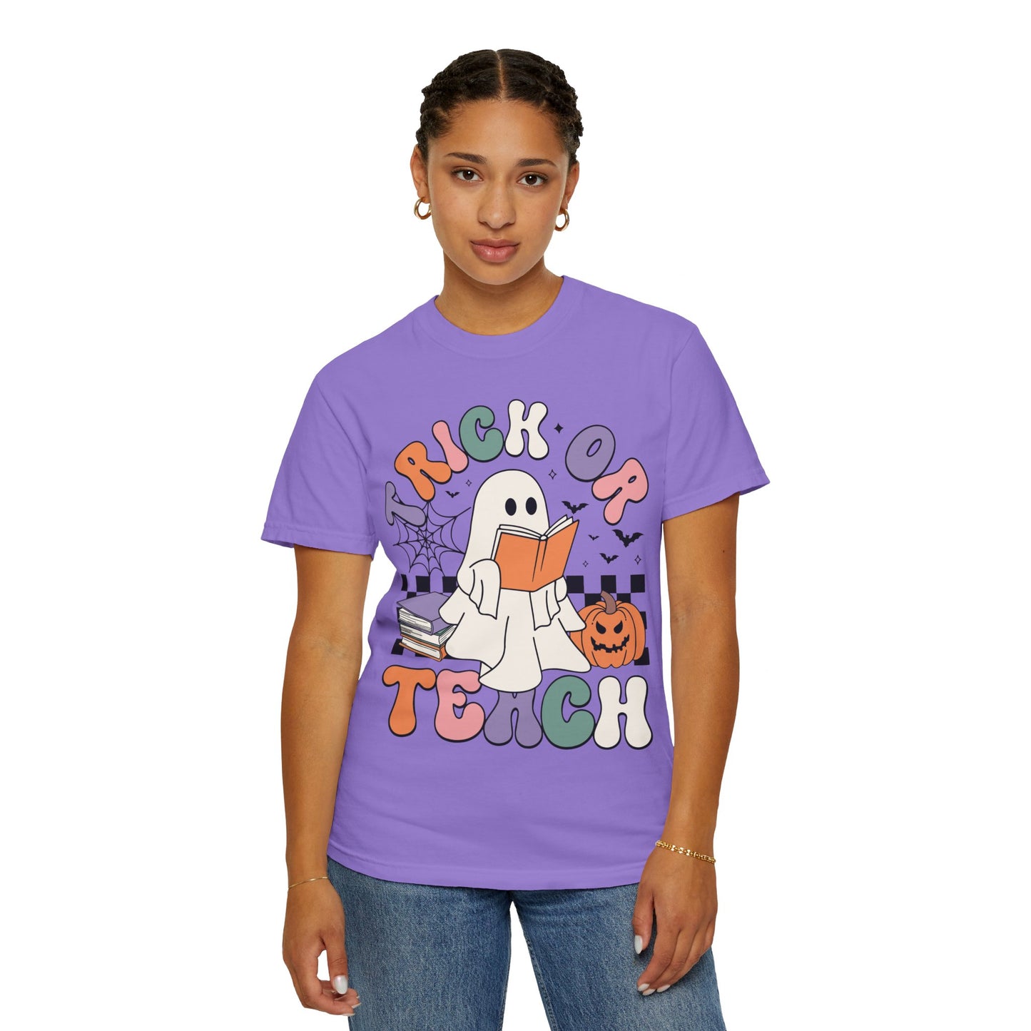 Comfort Colors Teacher Halloween Shirt - Trick or Teach Shirt