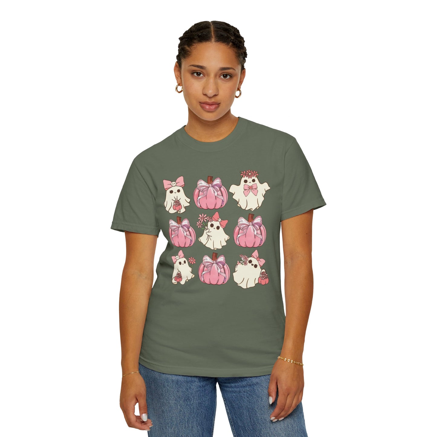 Halloween Coquette Pink Pumpkin Shirt
