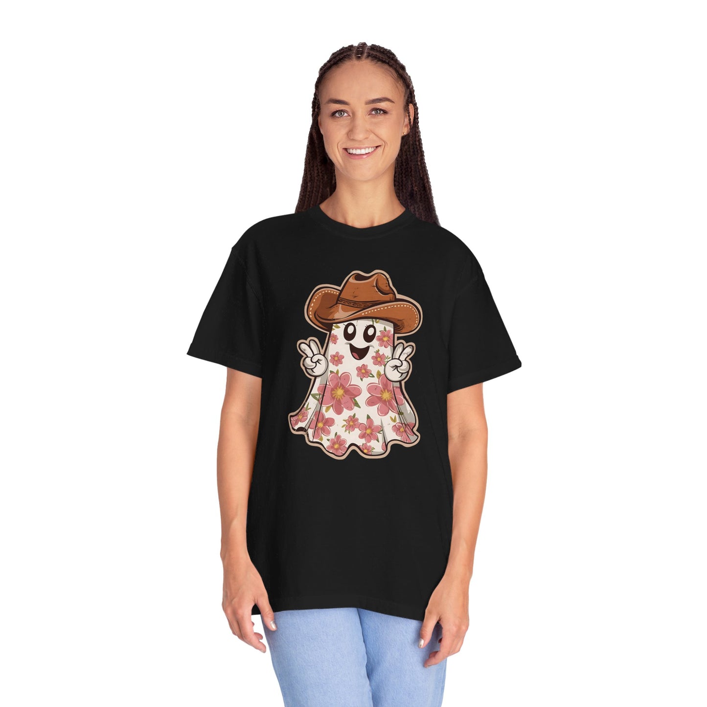 Floral Halloween Cowboy Ghost Howdy Western Shirt - Spooky Western Apparel