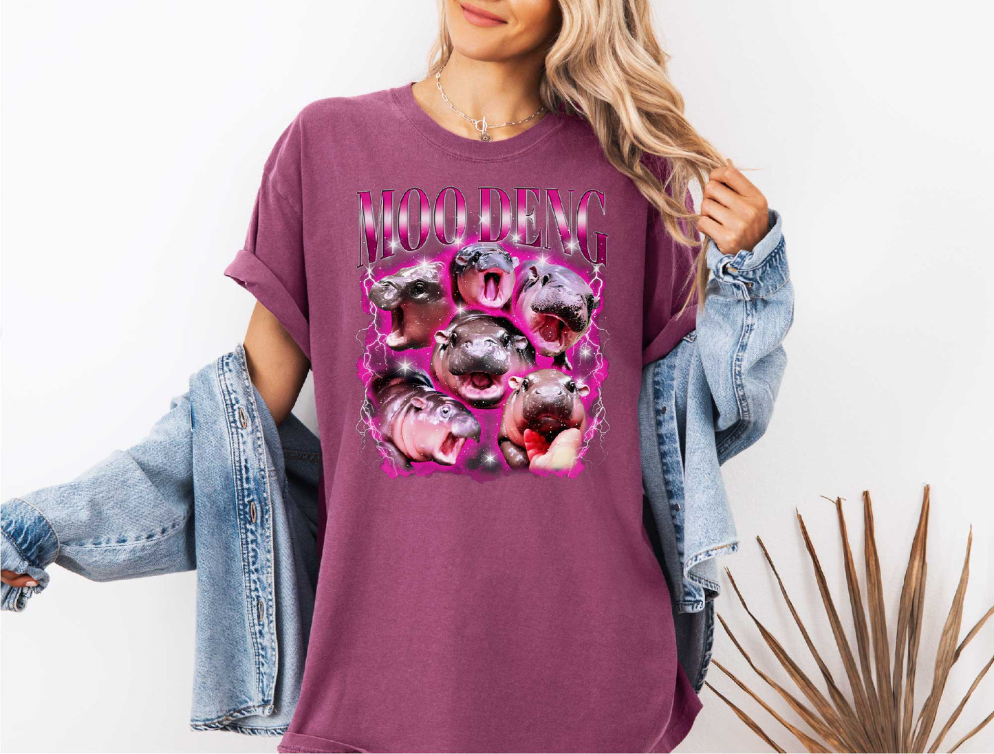 Moo Deng Memes T-shirt