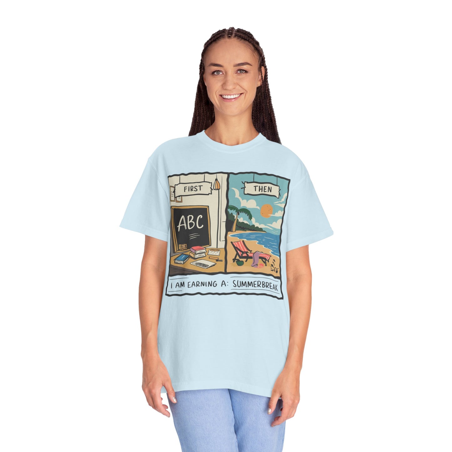 First Teach Then Beach School Out For Summer Shirt - Teacher Vacation Apparel