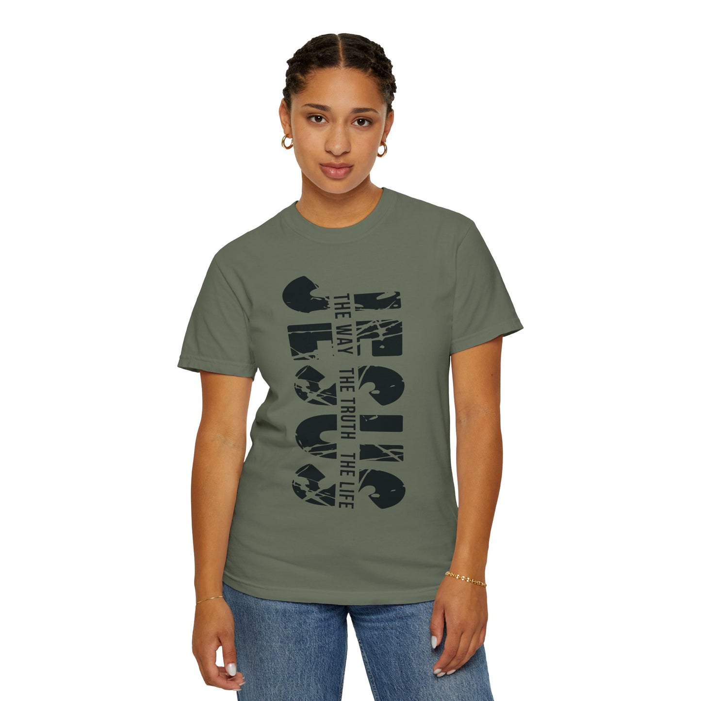 Jesus Shirt,Jesus The Way The Truth The Life Comfort Colors Shirt