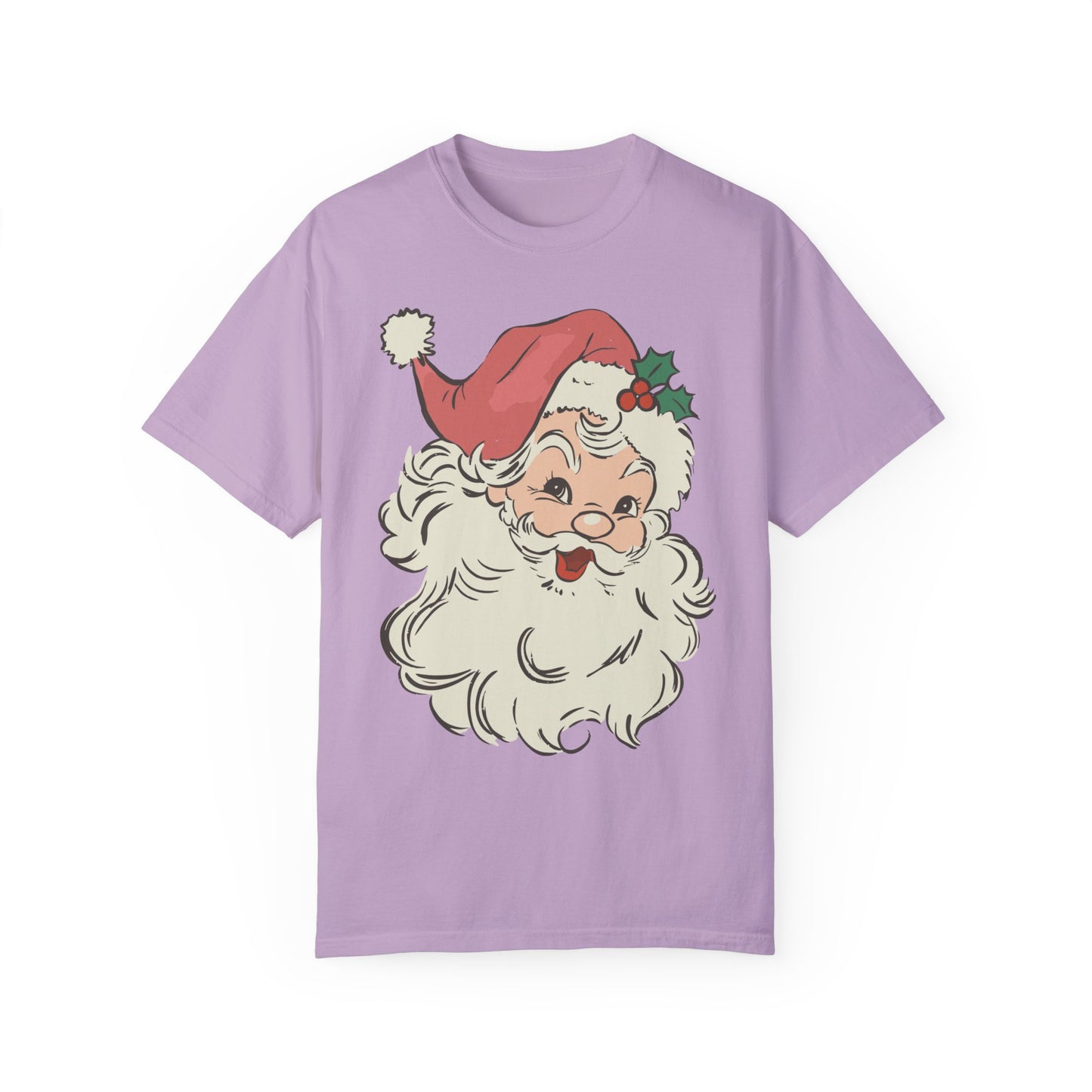 Vintage Santa Comfort Colors Shirt Orchid