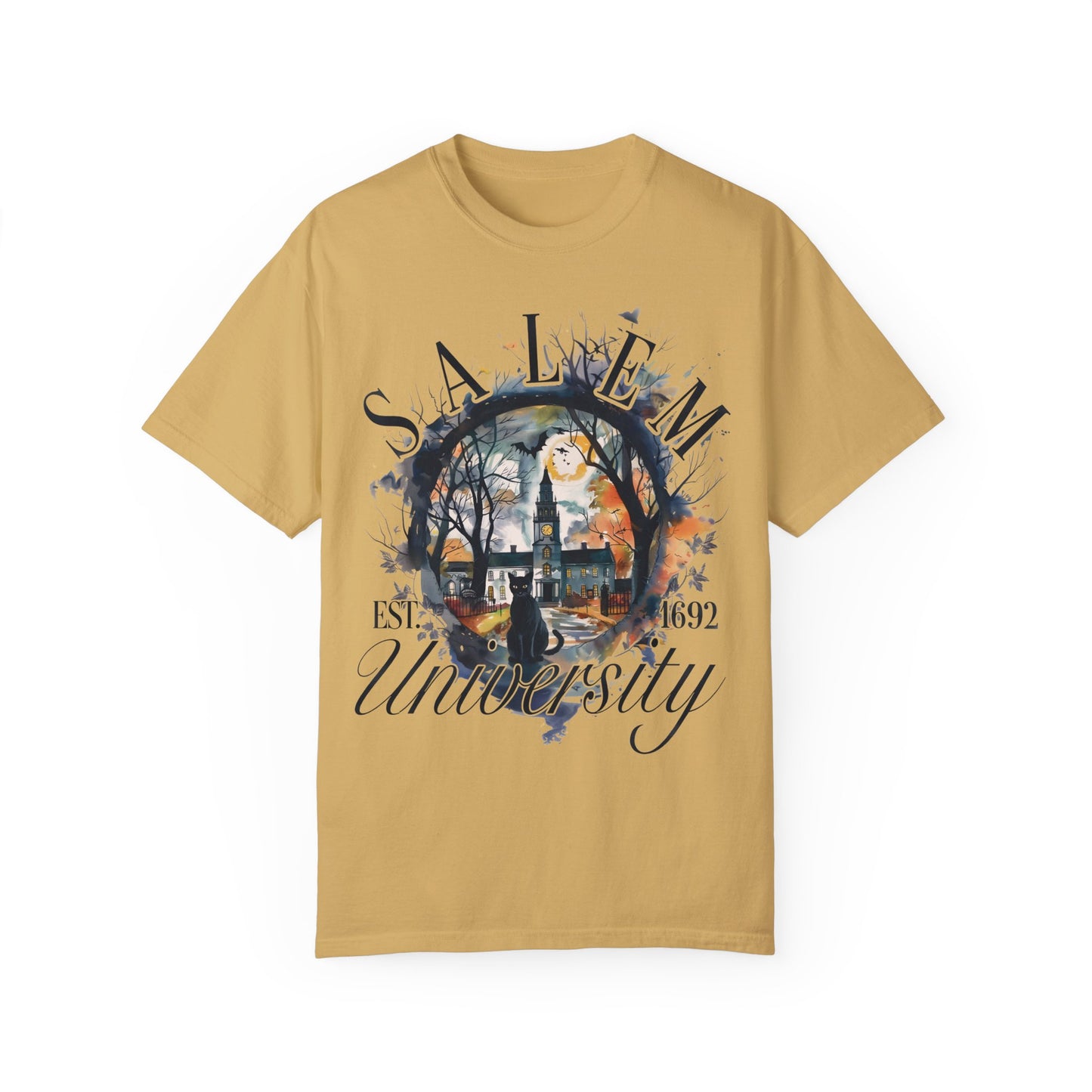 Salem University Est 1692 Witchy Halloween Shirt Mustard