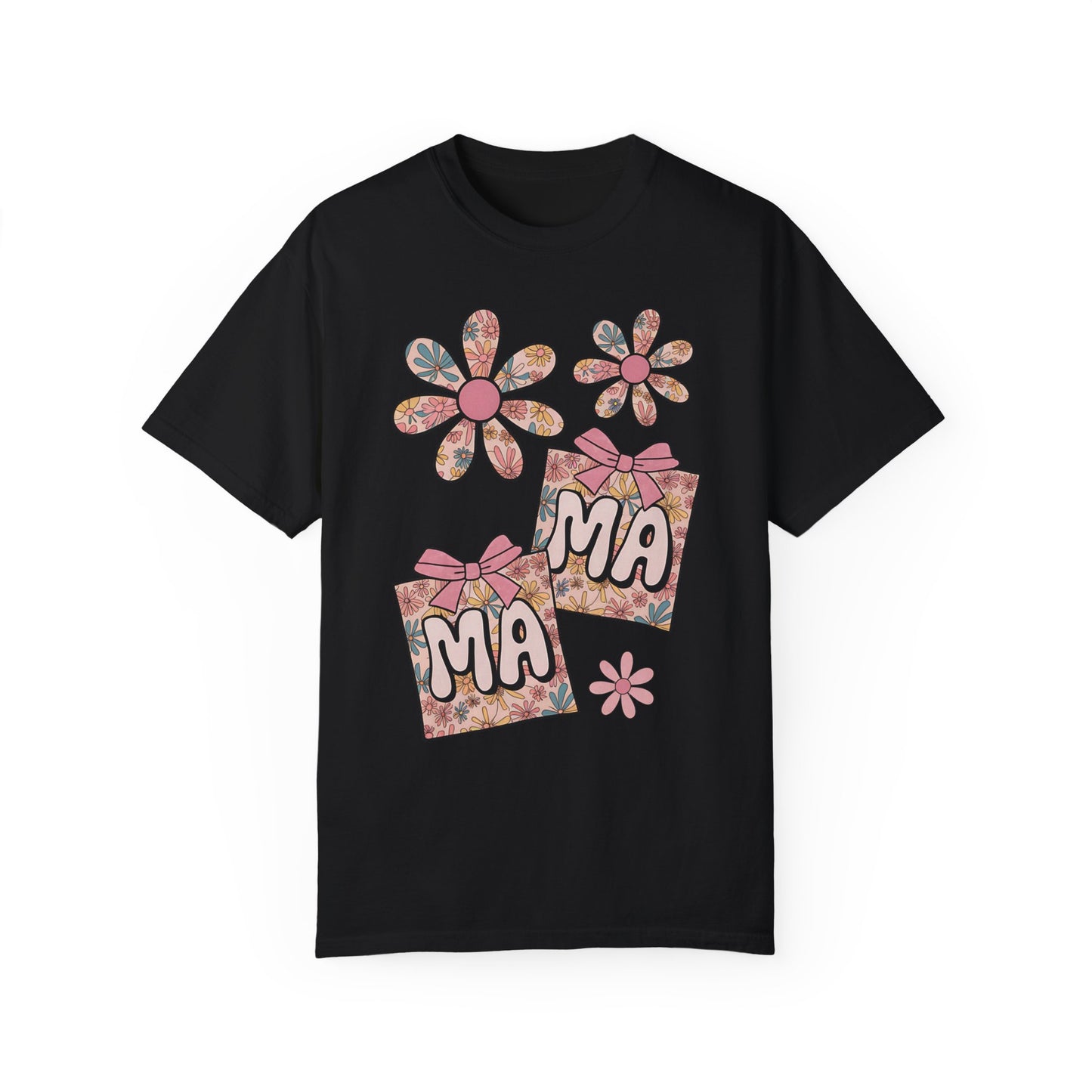 Floral MAMA Comfort Colors T-Shirt – Cute & Trendy Gift for Moms