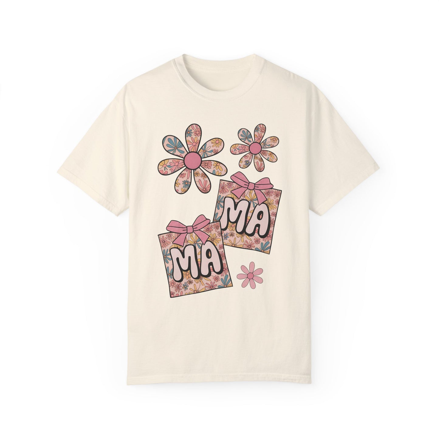 Floral MAMA Comfort Colors T-Shirt – Cute & Trendy Gift for Moms
