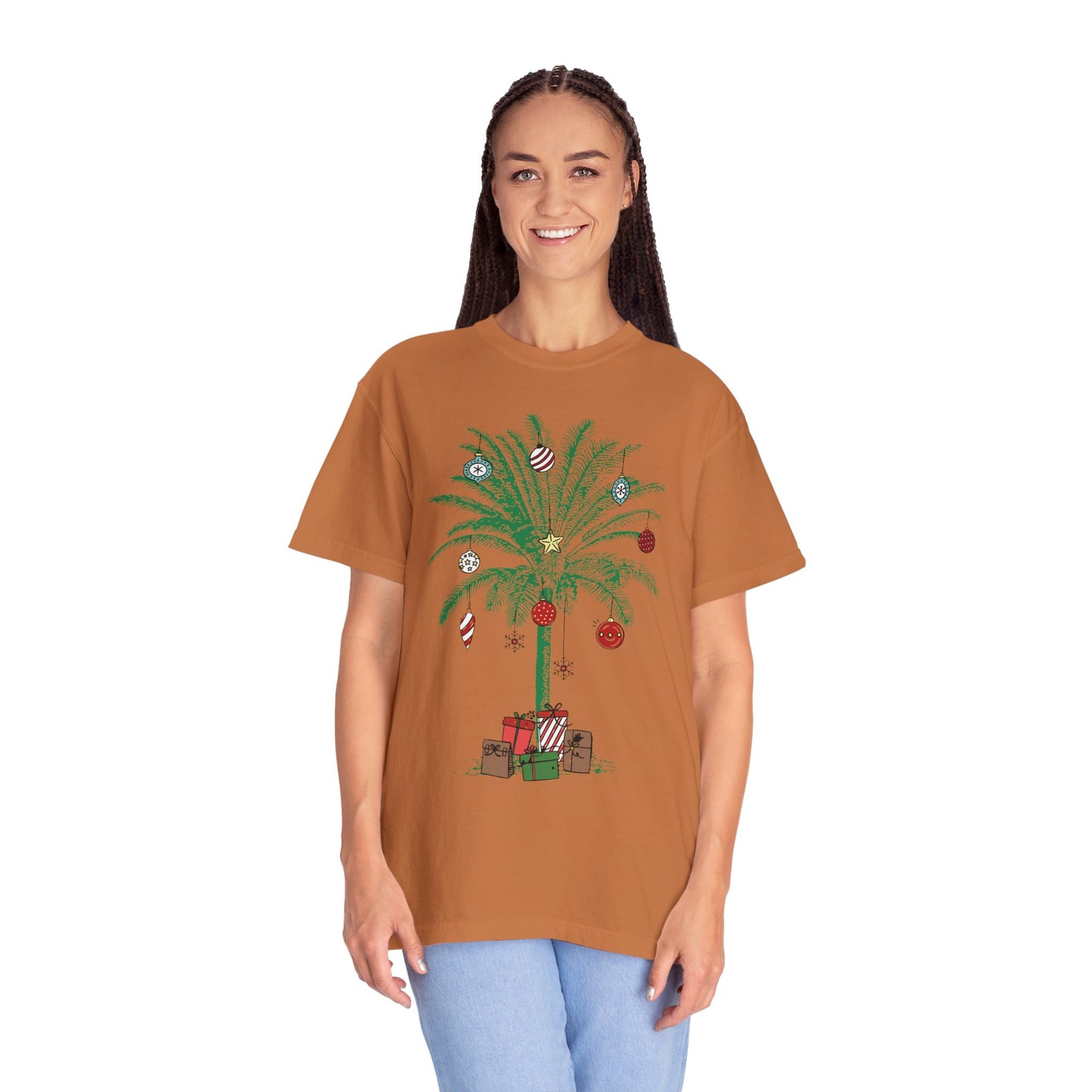 Christmas Palm Tree Shirt - Beach Aloha Xmas Tee