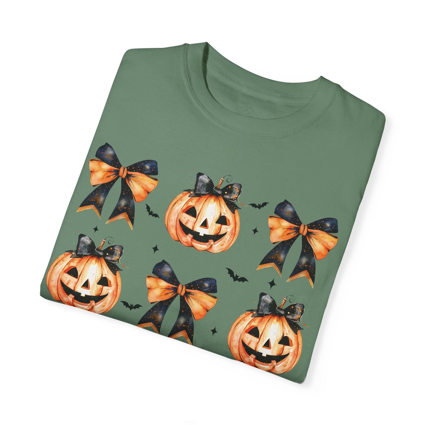 Halloween Pumpkin Coquette Bow Shirt