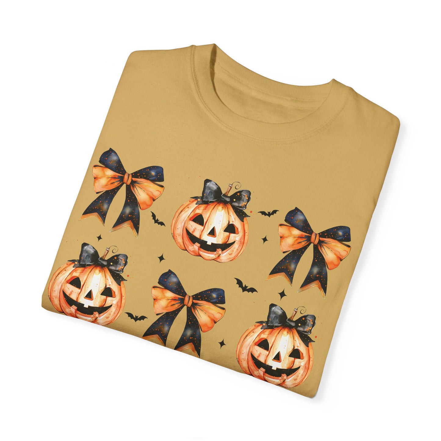 Halloween Pumpkin Coquette Bow Shirt