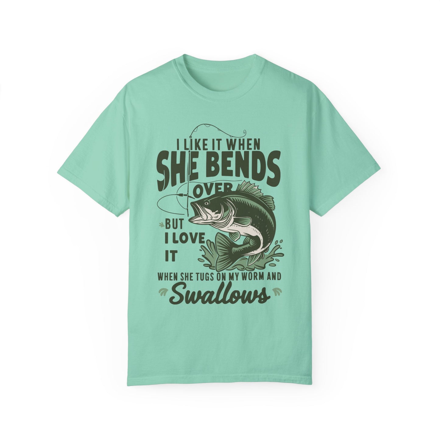 I Like It When She Bends Over Shirt - Fishing Shirt Island Reef