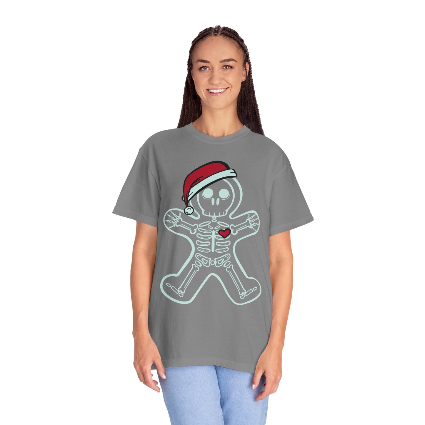 Gingerbread Man X-Ray Shirt | Funny Xmas X-Ray Technician Santa Hat Gift
