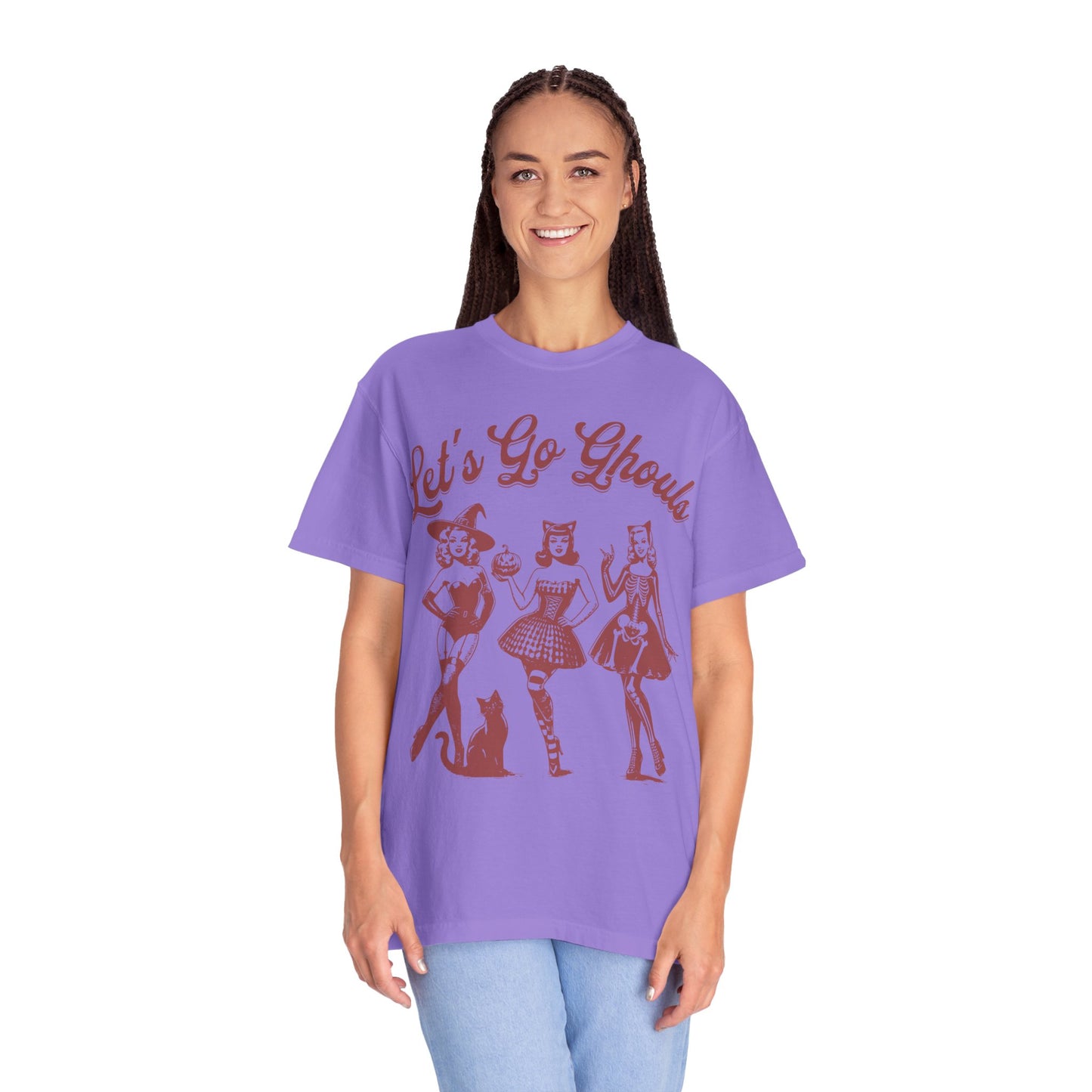 Lets Go Ghouls Witches Shirt - Spooky Girls Comfort Colors T-shirt