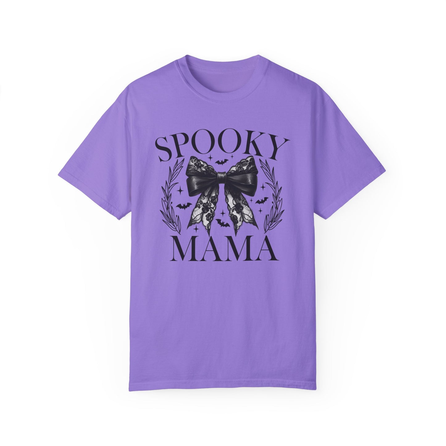 Spooky Mama Coquette Halloween Shirt Violet