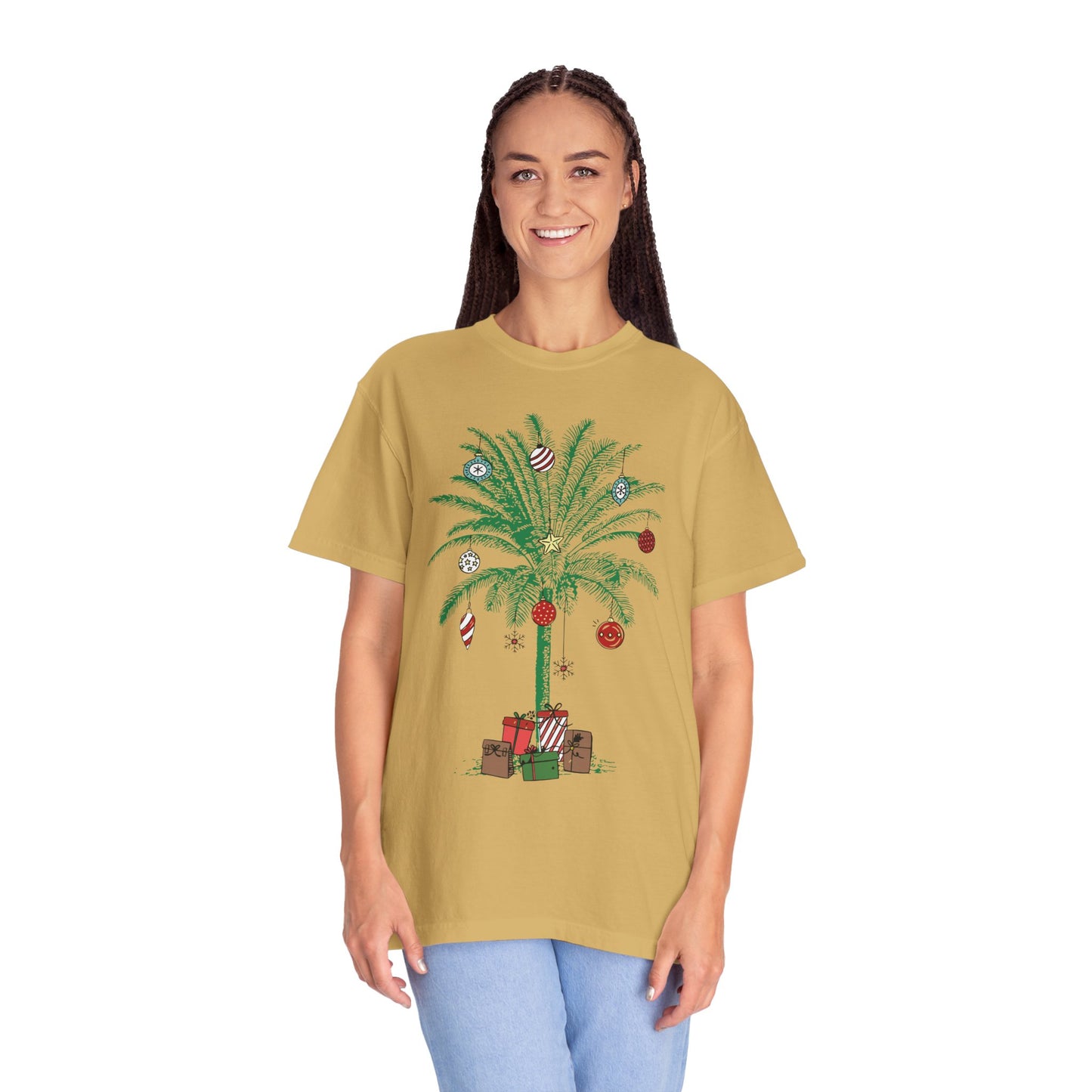 Christmas Palm Tree Shirt - Beach Aloha Xmas Tee