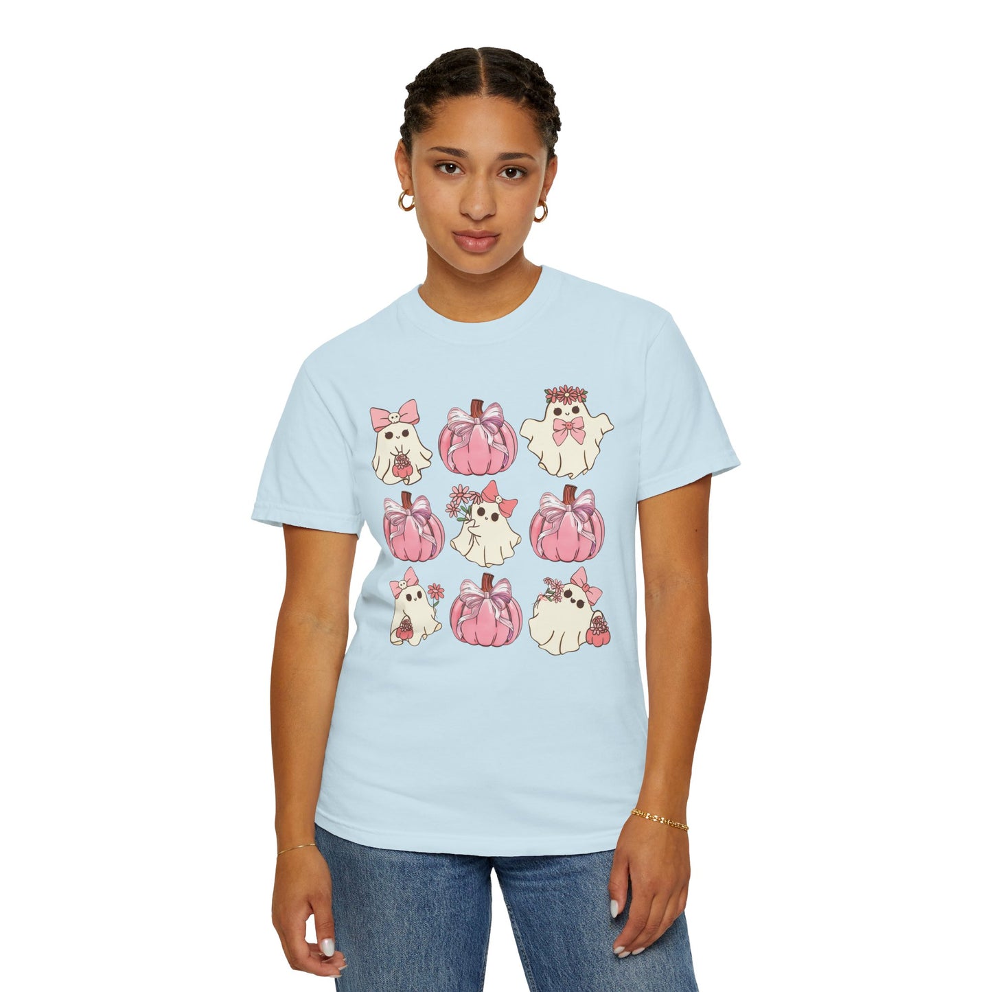 Halloween Coquette Pink Pumpkin Shirt