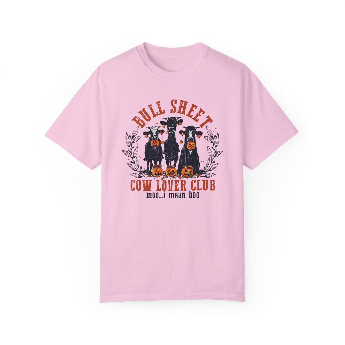 Bull Sheet Cow Lover Club Shirt, Spooky Cow Halloween Blossom