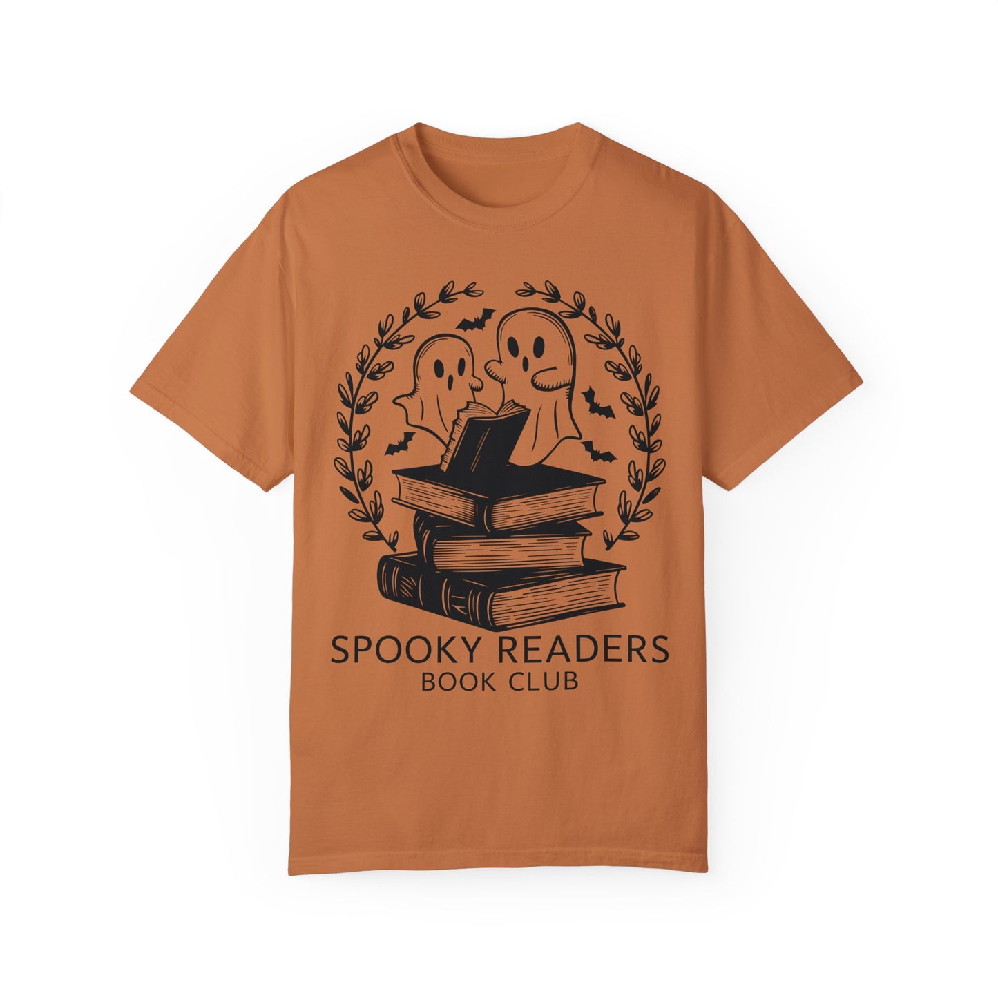 Comfort Colors Spooky Book Club Shirt, Book Ghost Shirt, Halloween Shirt Yam