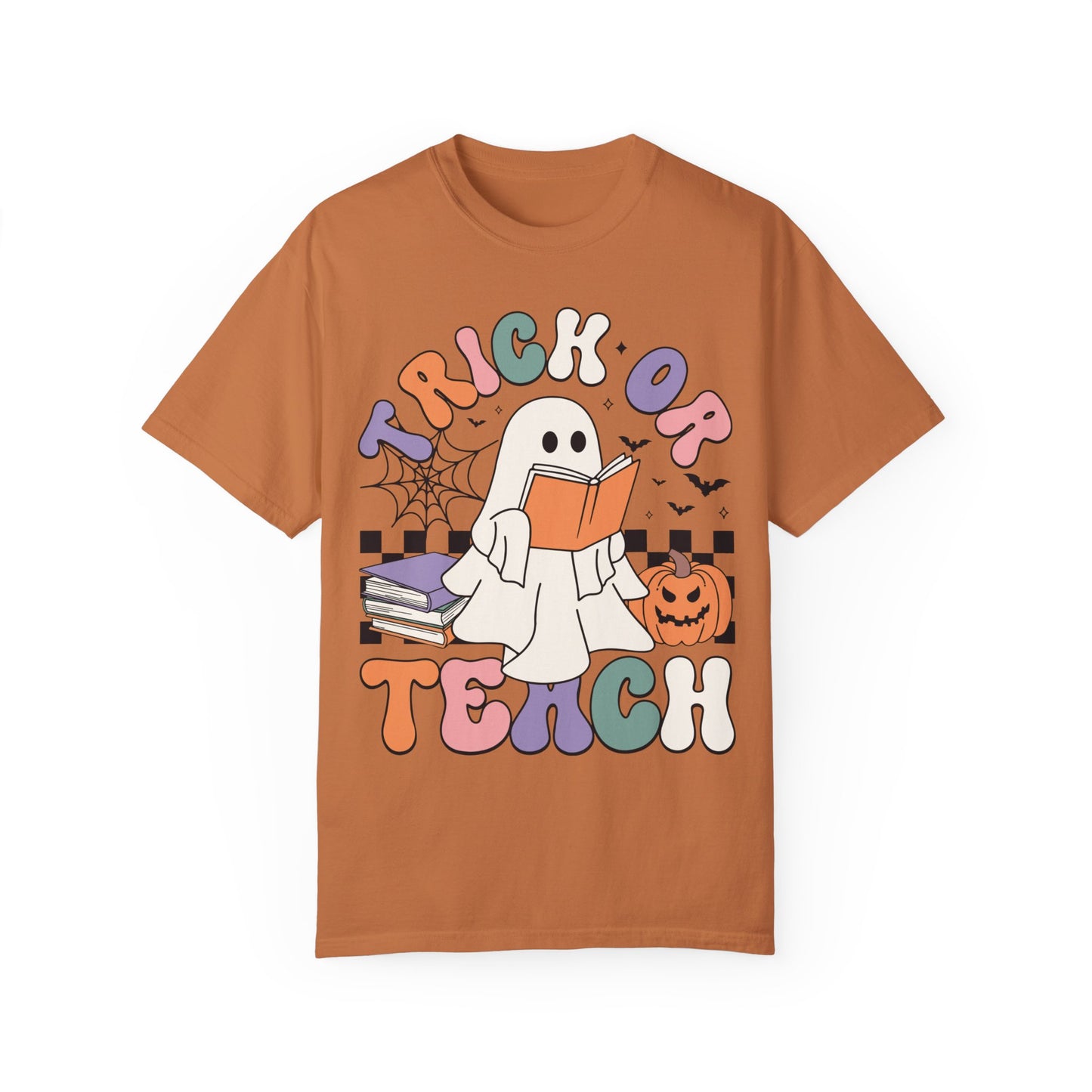 Comfort Colors Teacher Halloween Shirt - Trick or Teach Shirt Yam