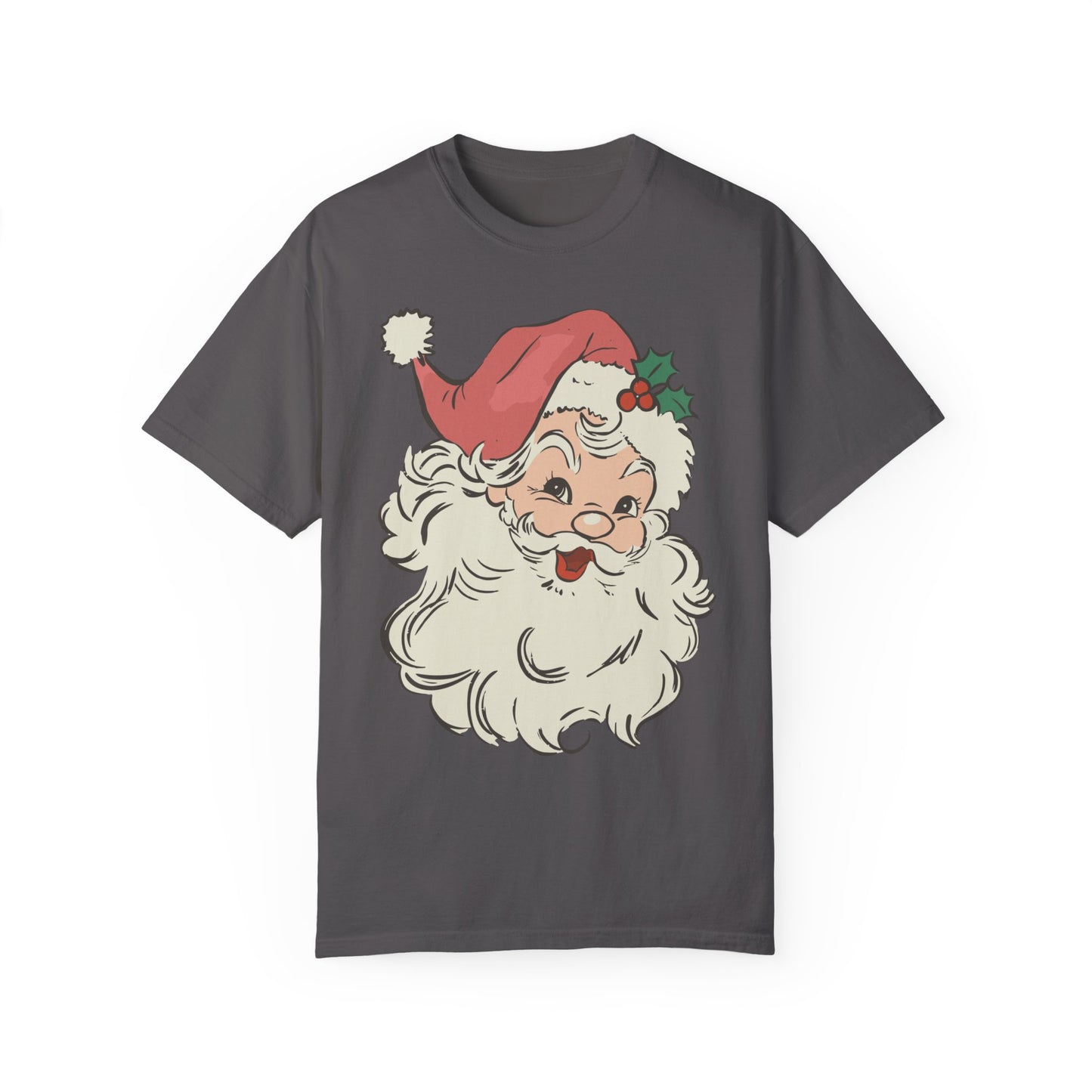Vintage Santa Comfort Colors Shirt Graphite