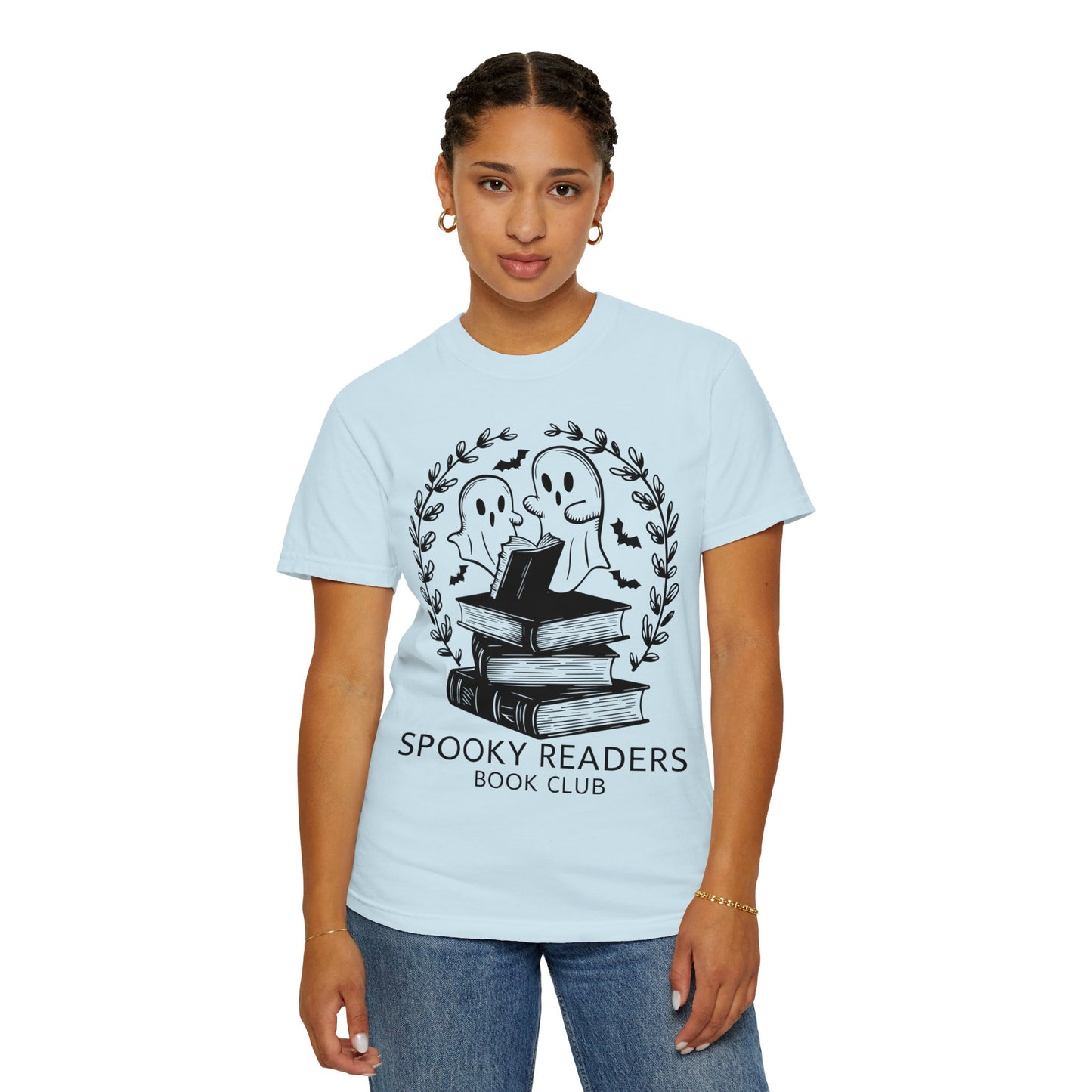 Comfort Colors Spooky Book Club Shirt, Book Ghost Shirt, Halloween Shirt