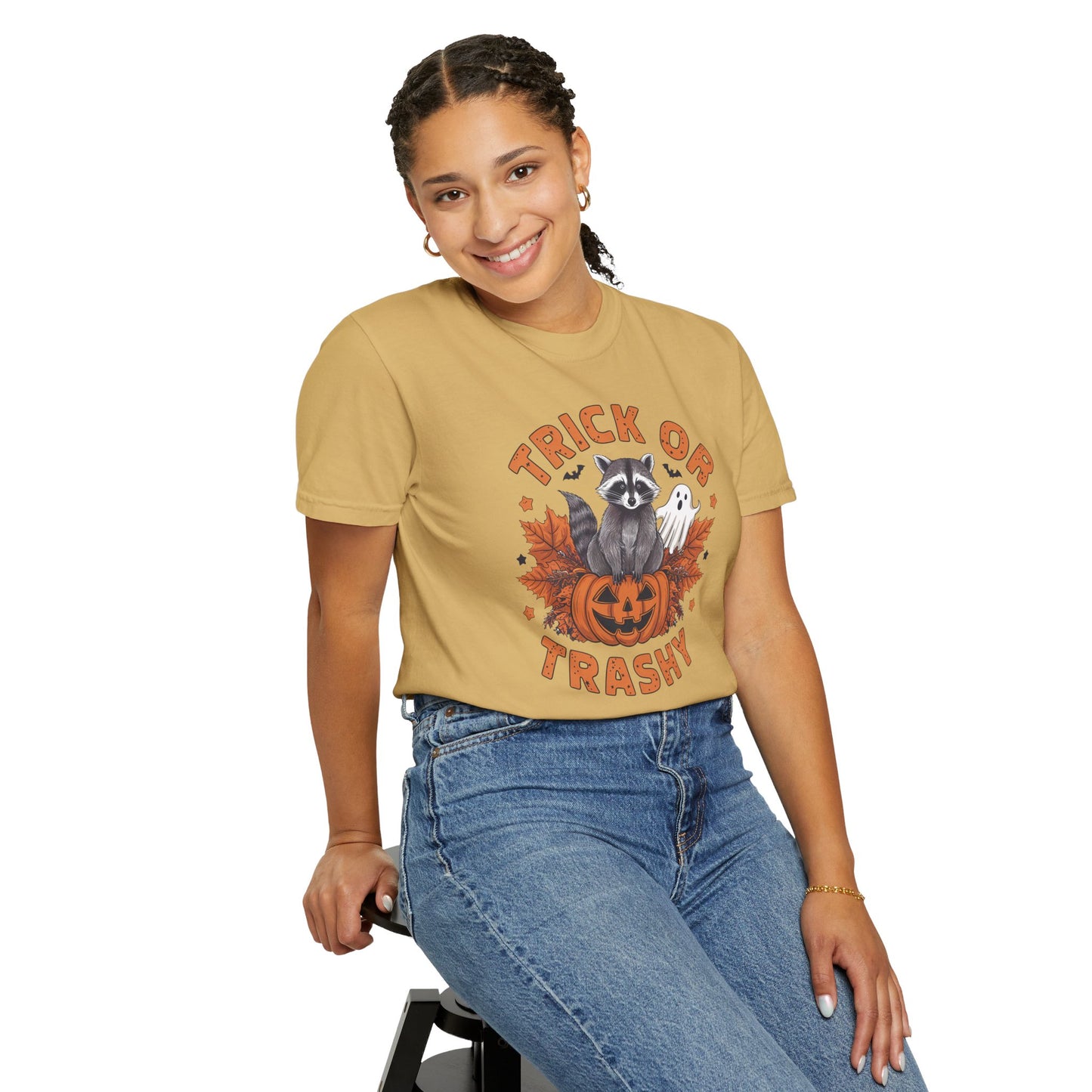 Trick or Trashy Shirt - Halloween Racoon Shirt