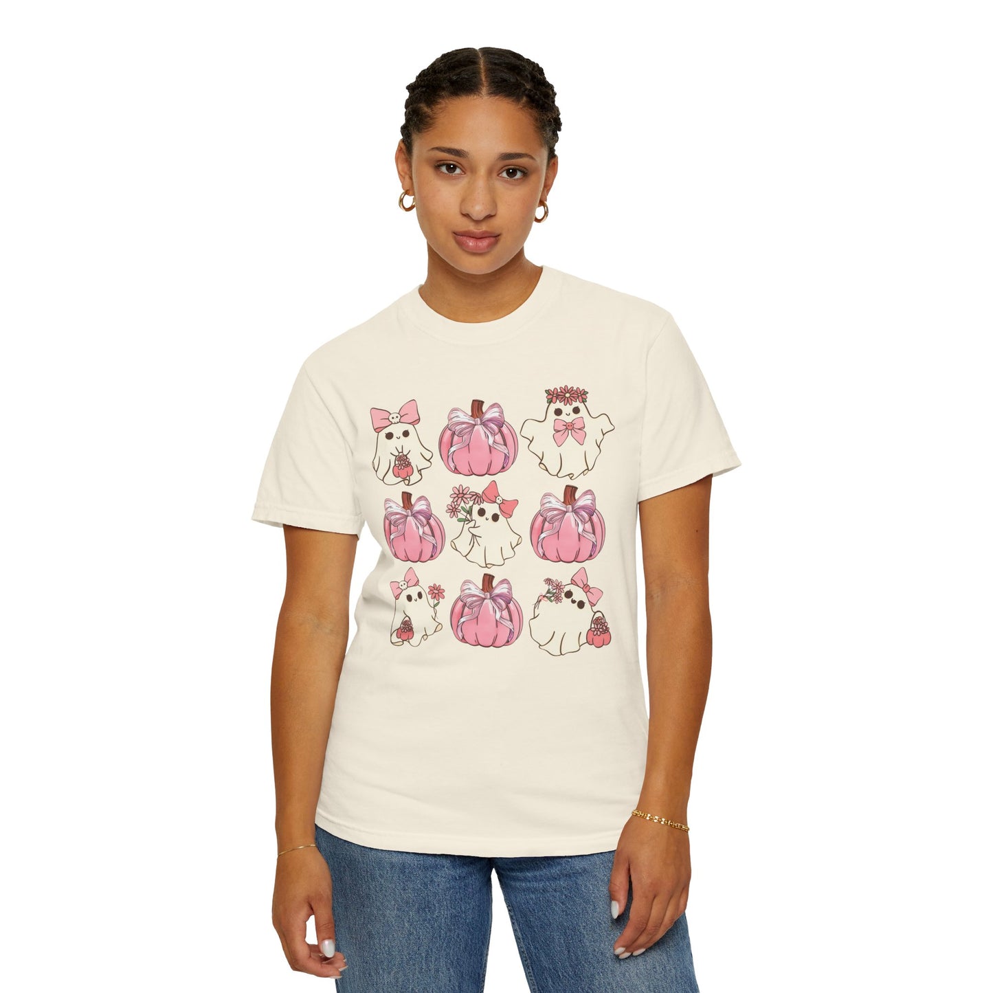 Halloween Coquette Pink Pumpkin Shirt