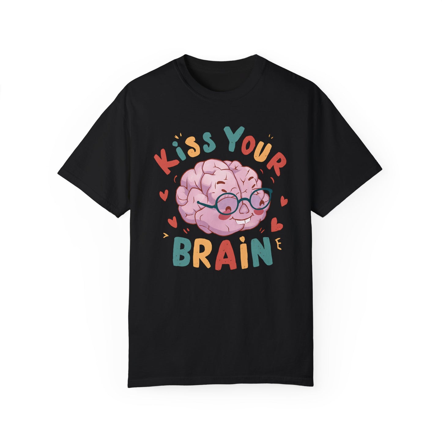 Kiss Your Brain Teacher Shirt Black