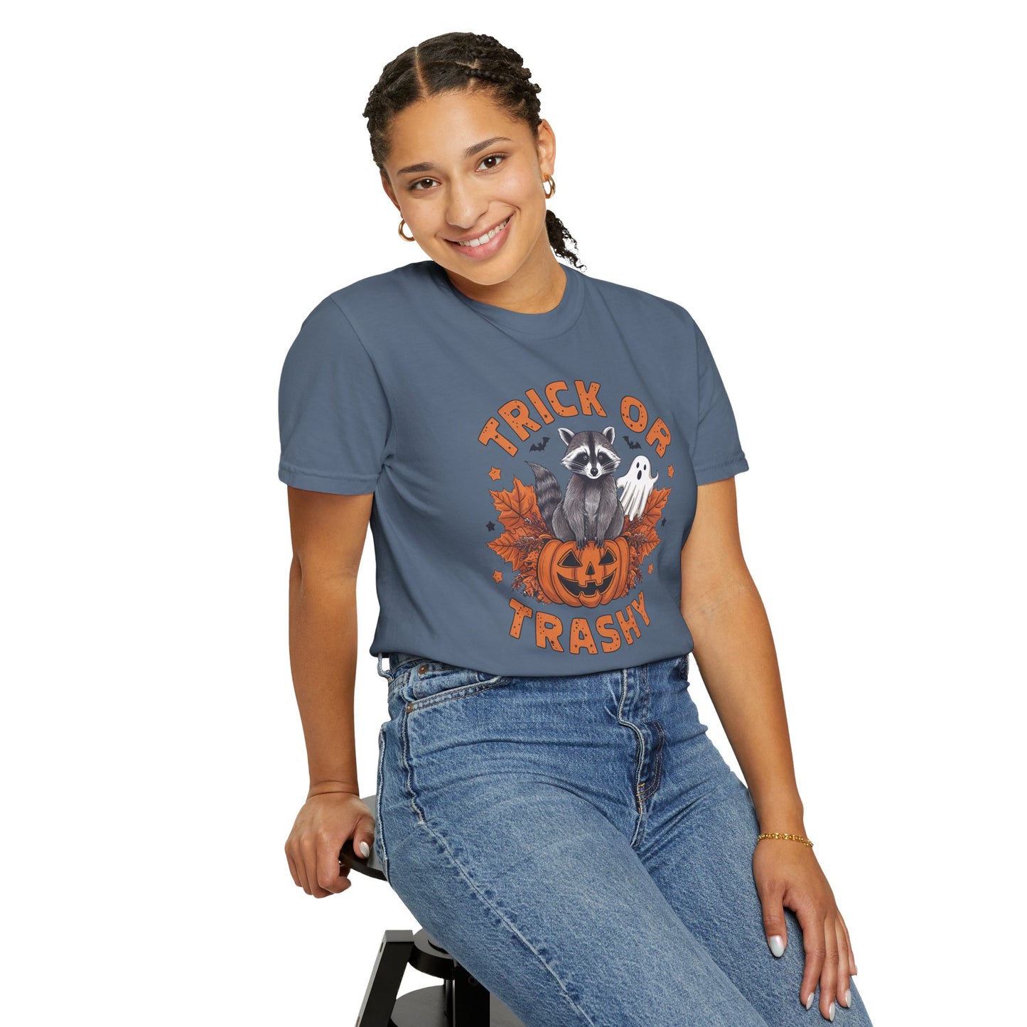 Trick or Trashy Shirt - Halloween Racoon Shirt